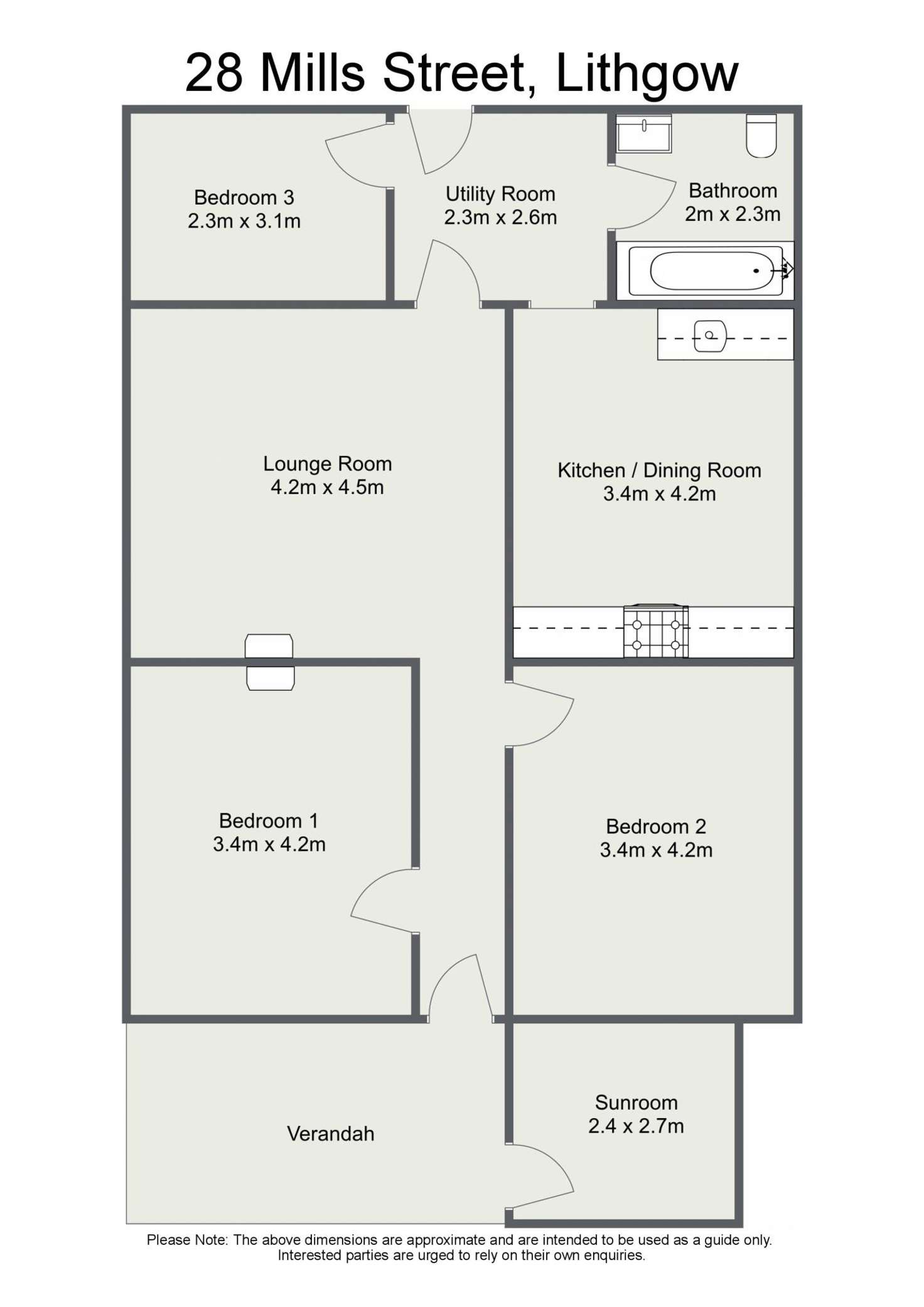 Floorplan of Homely house listing, 28 Mills Street, Lithgow NSW 2790
