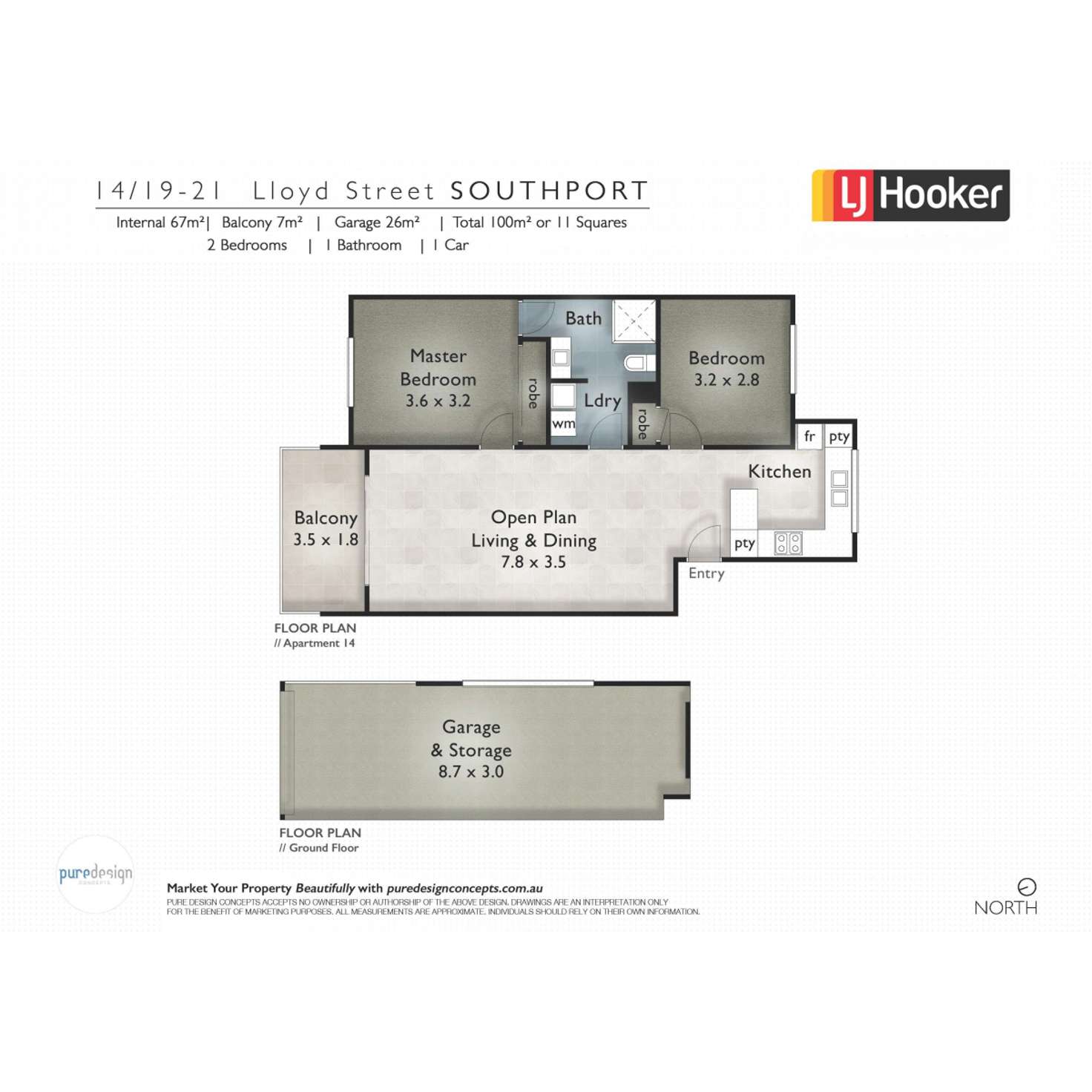 Floorplan of Homely unit listing, 14/19-21 Lloyd Street, Southport QLD 4215