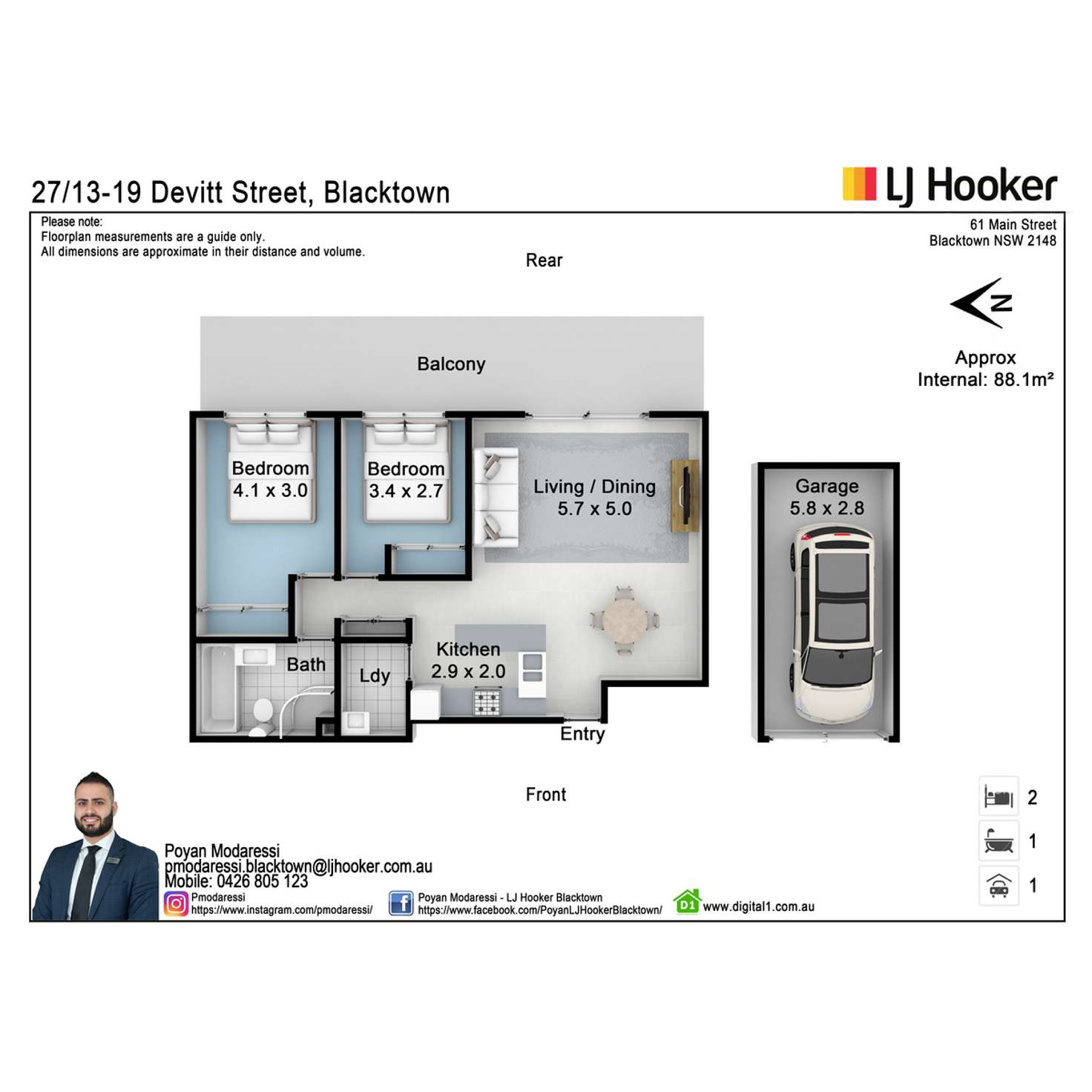 Floorplan of Homely unit listing, 27/13-19 Devitt Street, Blacktown NSW 2148