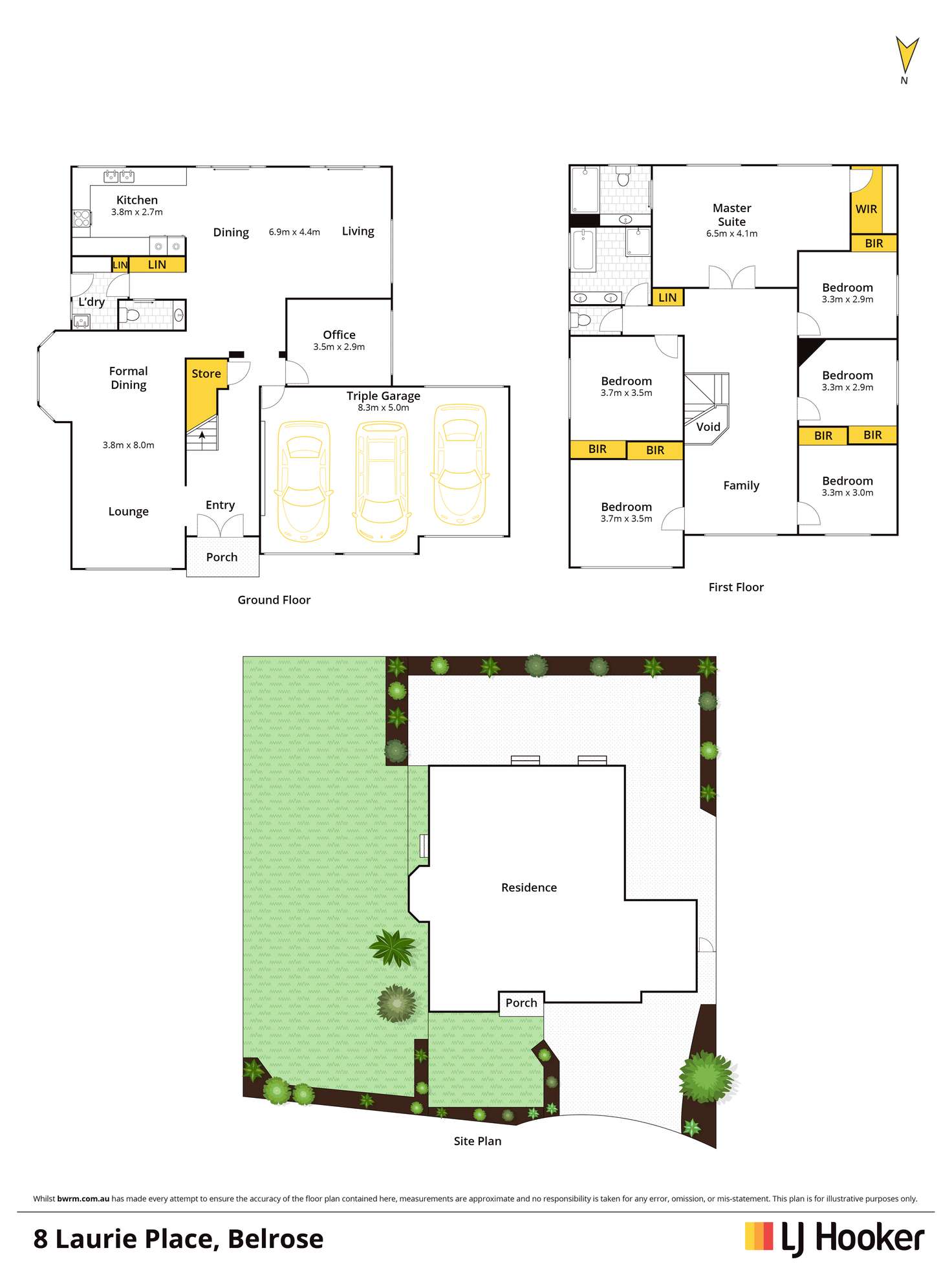 Floorplan of Homely house listing, 8 Laurie Place, Belrose NSW 2085