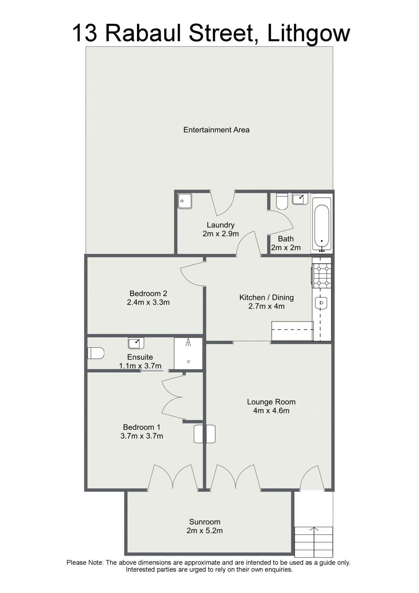 Floorplan of Homely house listing, 13 Rabaul Street, Lithgow NSW 2790