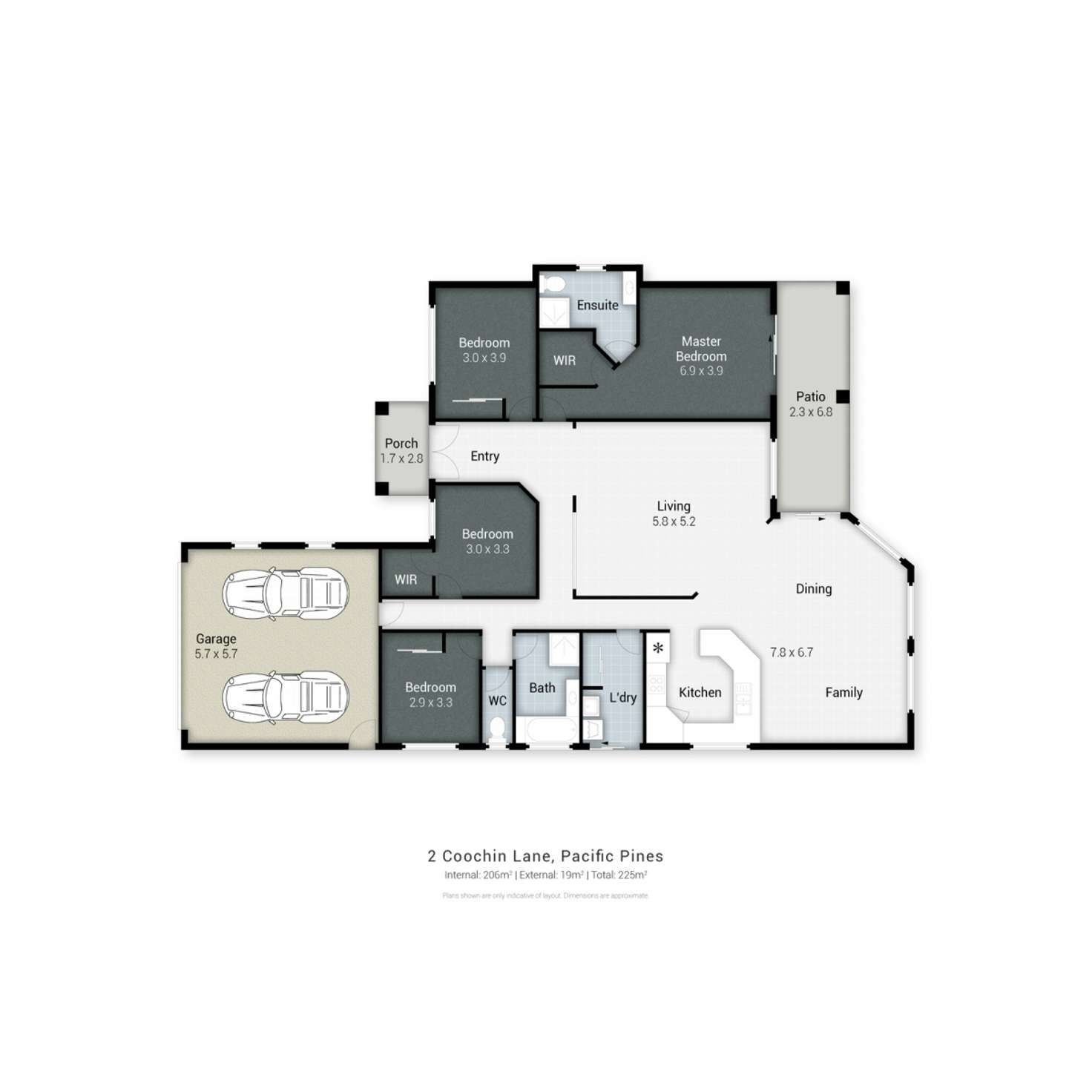 Floorplan of Homely house listing, 2 Coochin Lane, Pacific Pines QLD 4211