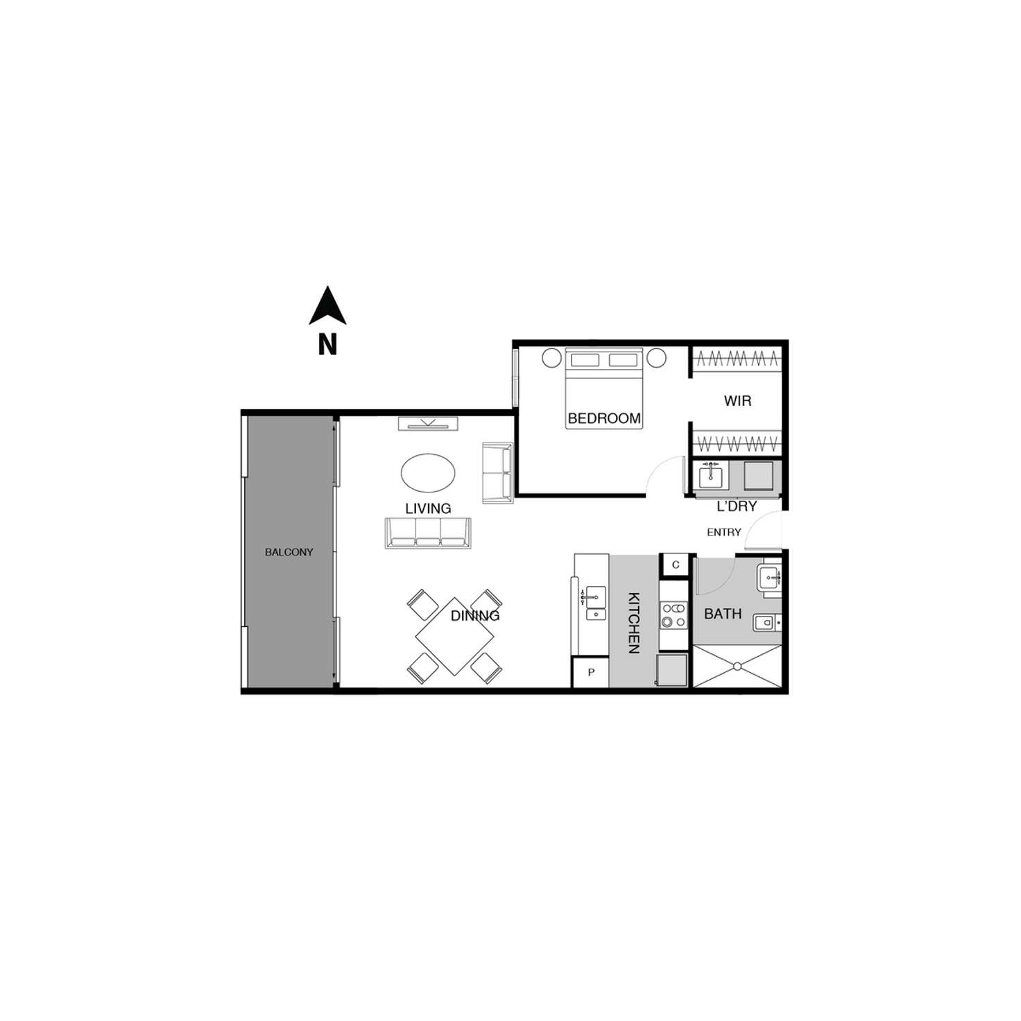 Floorplan of Homely apartment listing, 222/38 Gozzard Street, Gungahlin ACT 2912