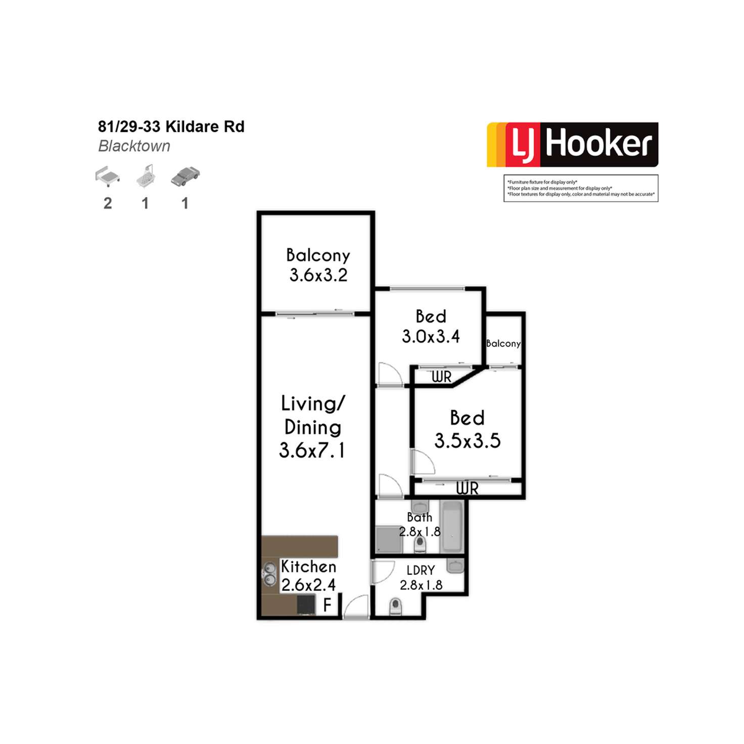 Floorplan of Homely apartment listing, 81/29 Kildare Road, Blacktown NSW 2148