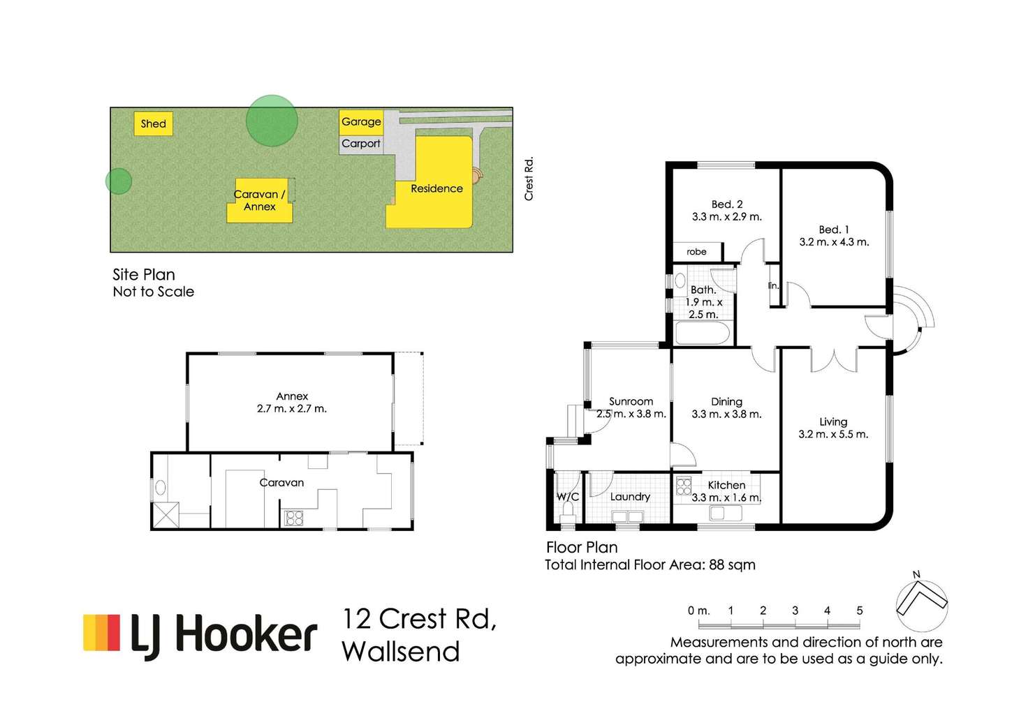 Floorplan of Homely house listing, 12 Crest Road, Wallsend NSW 2287