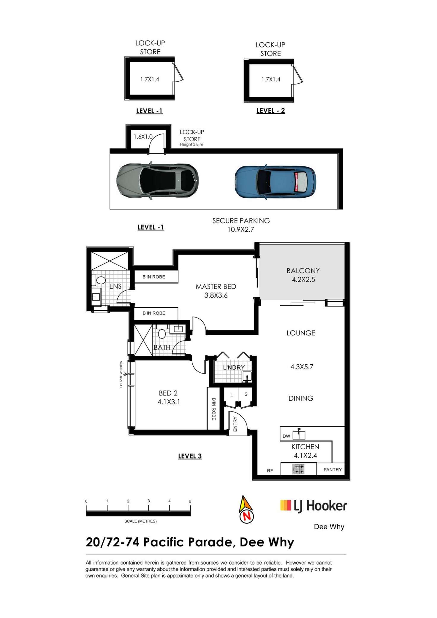 Floorplan of Homely apartment listing, 20/72-74 Pacific Parade, Dee Why NSW 2099