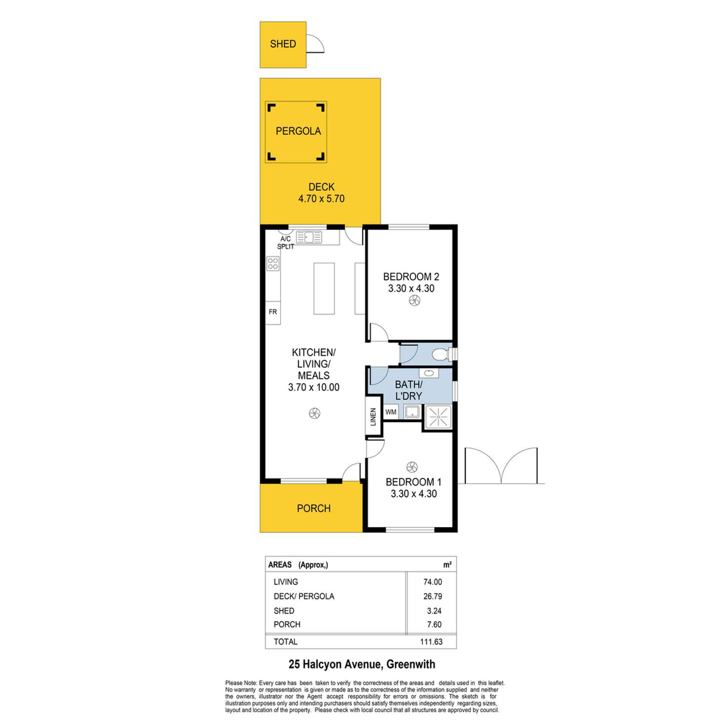 Floorplan of Homely house listing, 25 Halcyon Avenue, Greenwith SA 5125