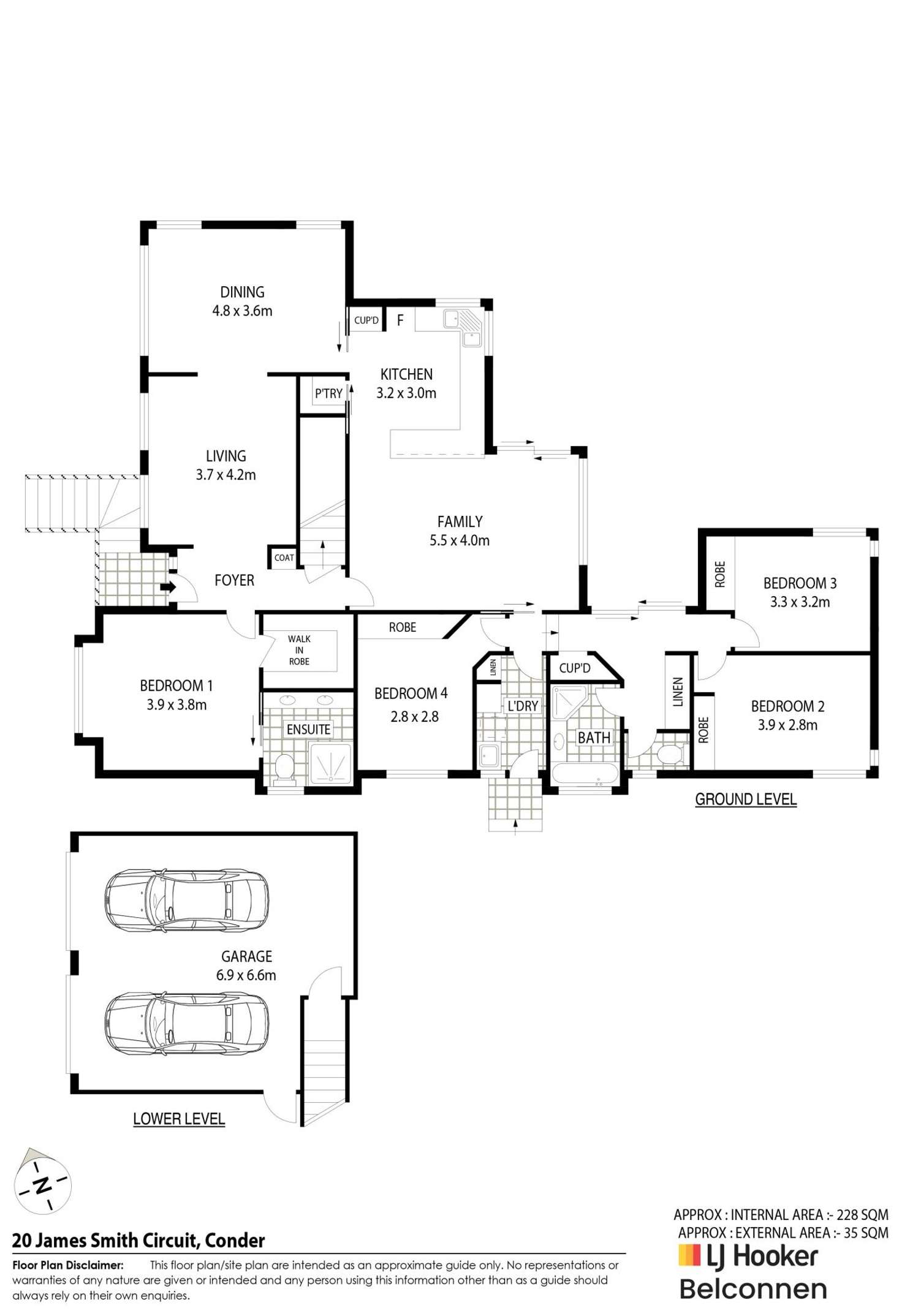 Floorplan of Homely house listing, 20 James Smith Circuit, Conder ACT 2906