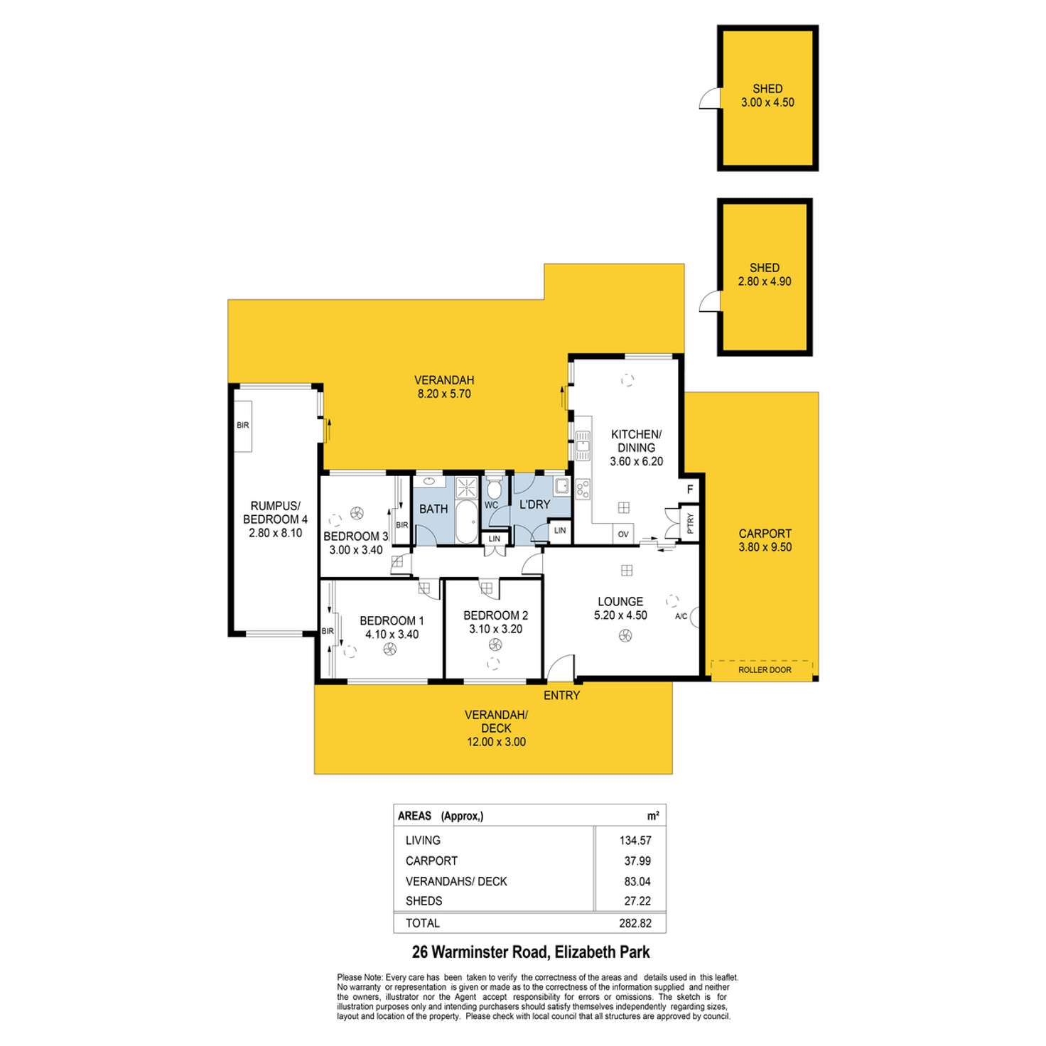 Floorplan of Homely house listing, 26 Warminster Road, Elizabeth Park SA 5113