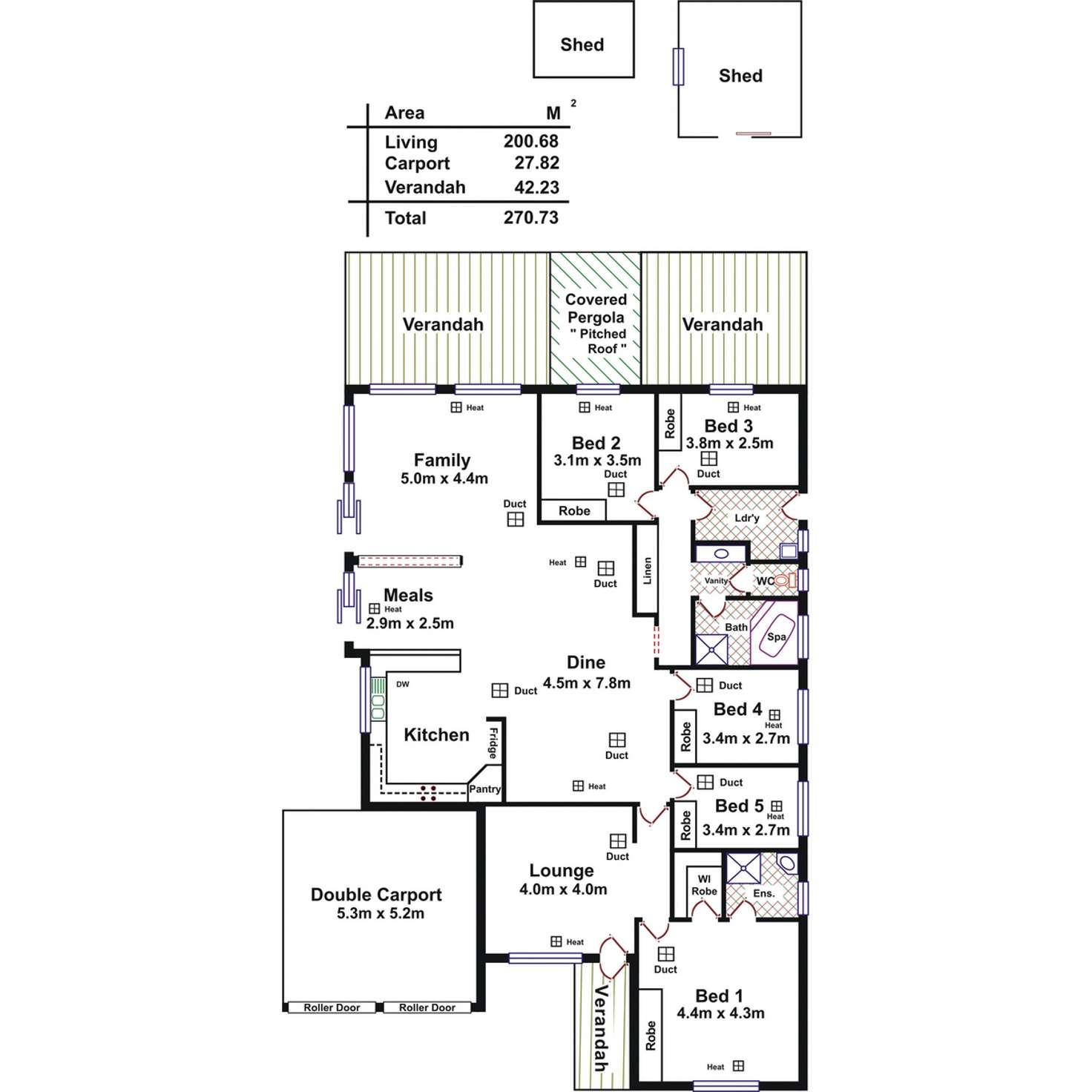 Floorplan of Homely house listing, 39A Applecross Drive, Blakeview SA 5114
