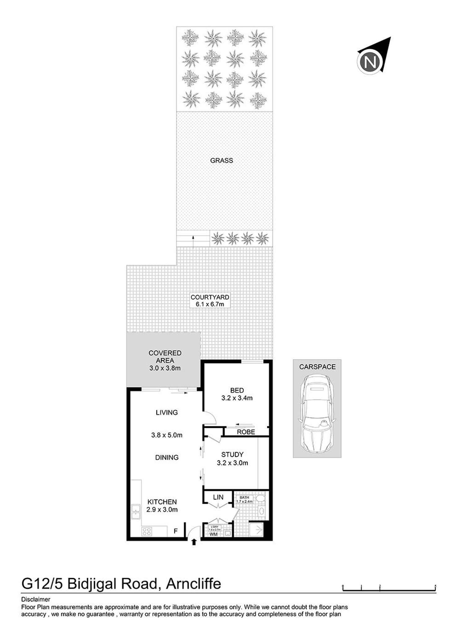 Floorplan of Homely apartment listing, G12/5 Bidjigal Road, Arncliffe NSW 2205