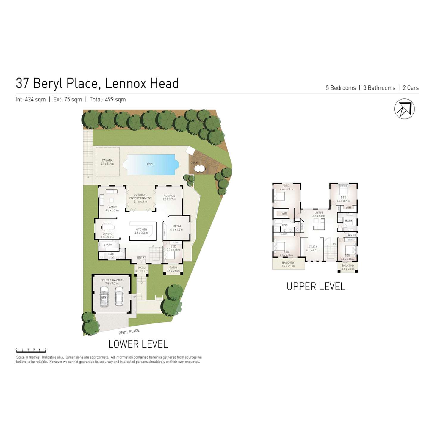 Floorplan of Homely house listing, 37 Beryl Place, Lennox Head NSW 2478
