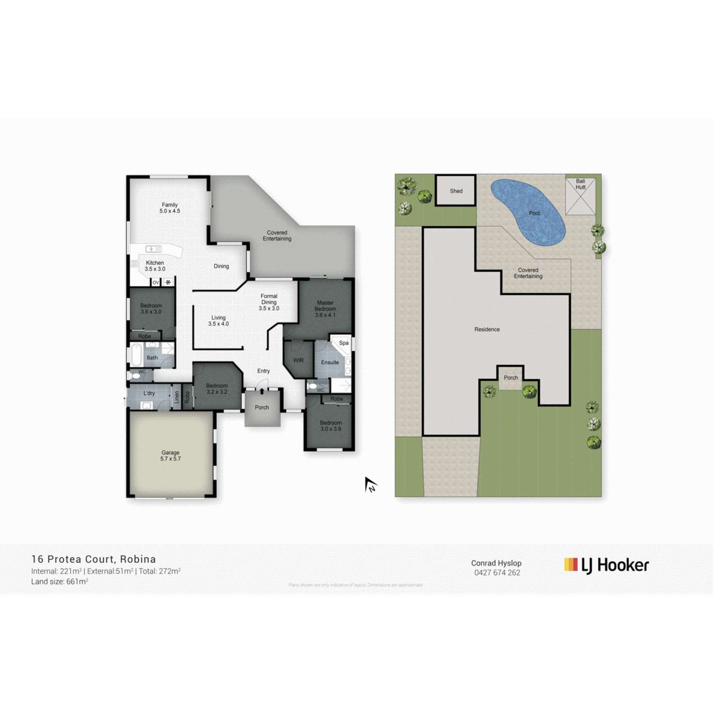 Floorplan of Homely house listing, 16 Protea Court, Robina QLD 4226
