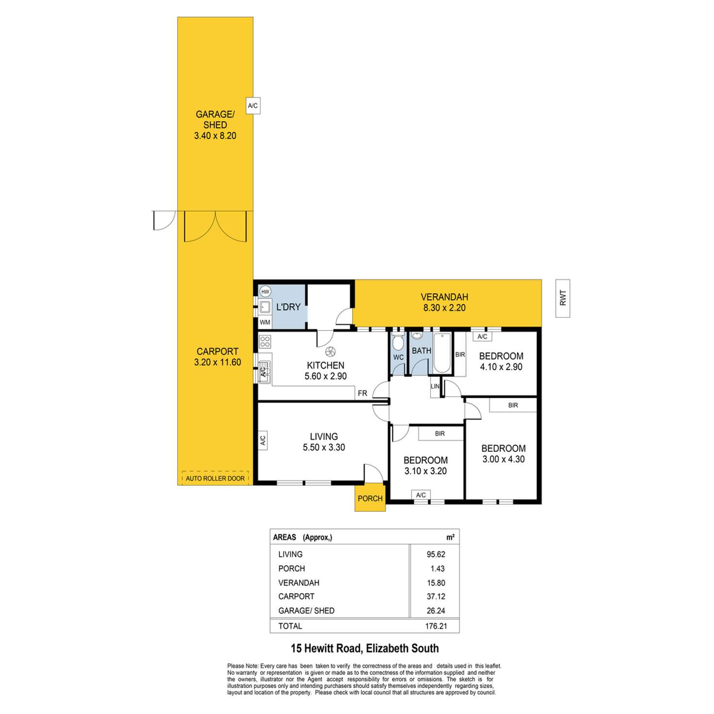 Floorplan of Homely house listing, 15 Hewitt Road, Elizabeth South SA 5112