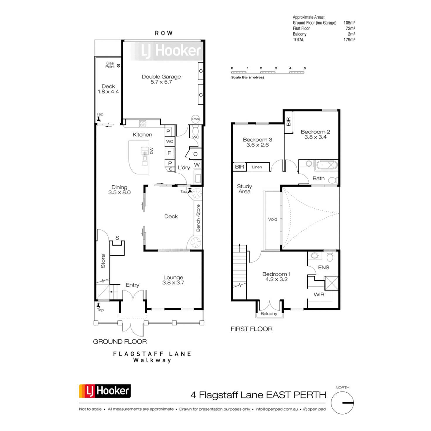 Floorplan of Homely house listing, 4 Flagstaff Lane, East Perth WA 6004