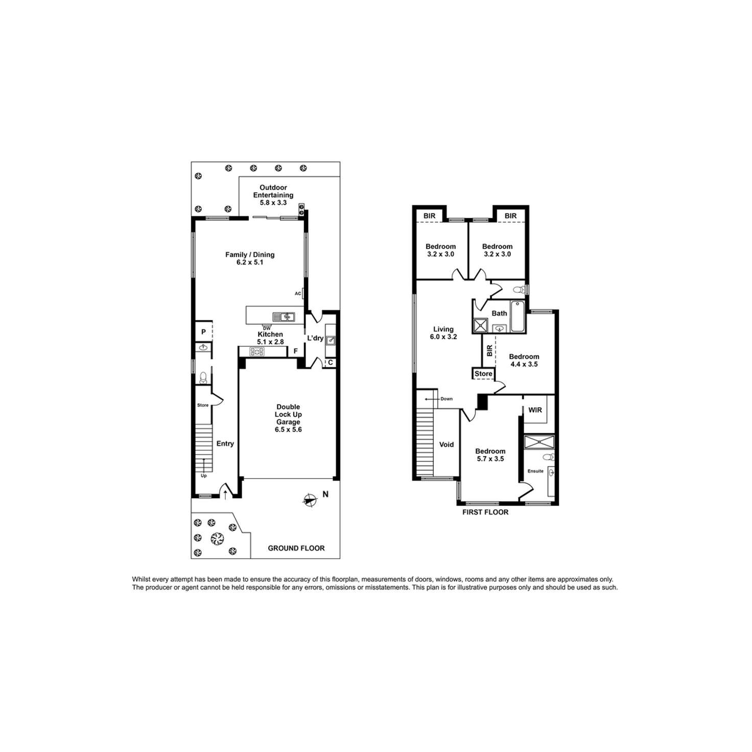 Floorplan of Homely townhouse listing, 14 Luzon Way, Sunshine West VIC 3020