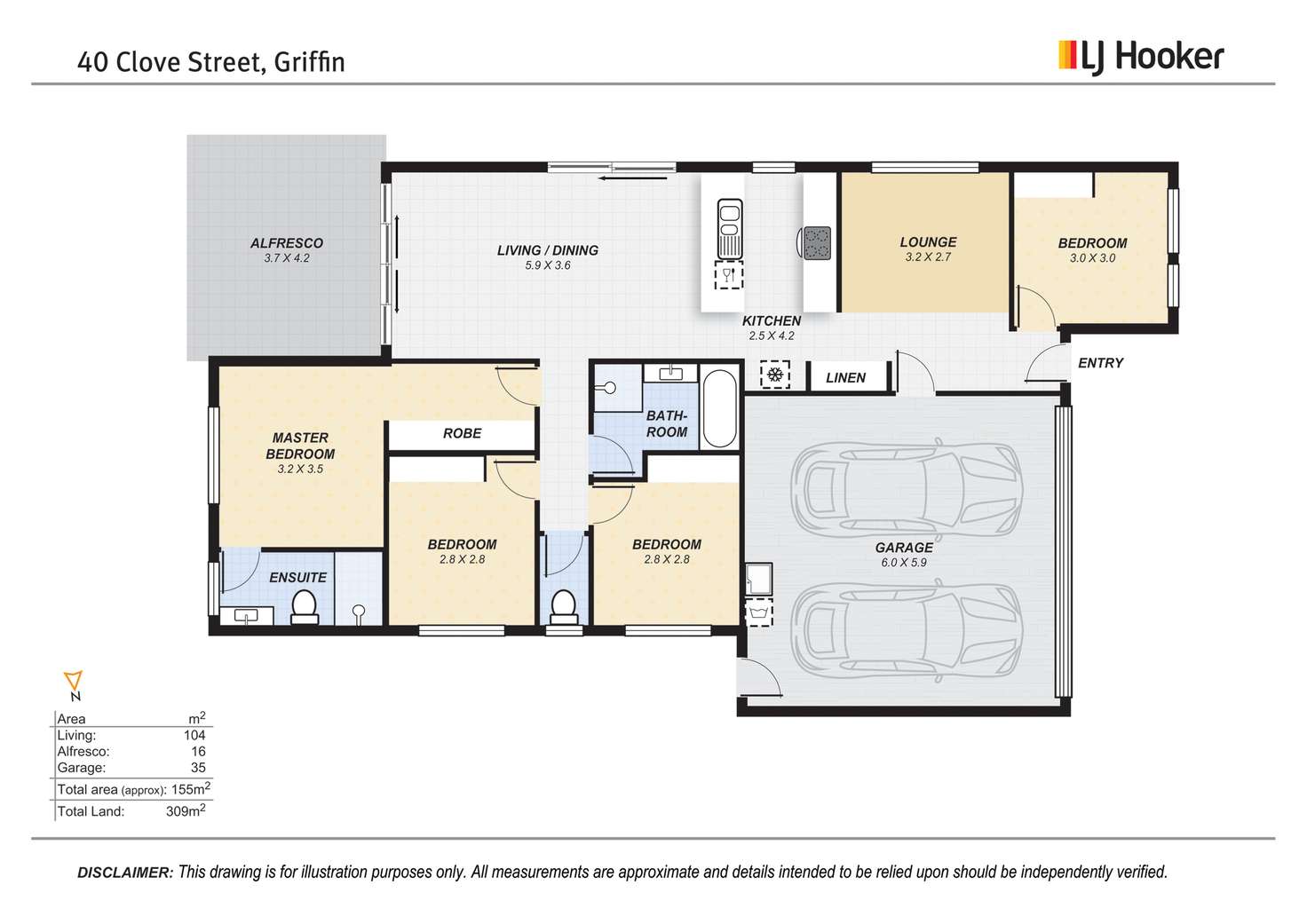 Floorplan of Homely house listing, 40 Clove Street, Griffin QLD 4503