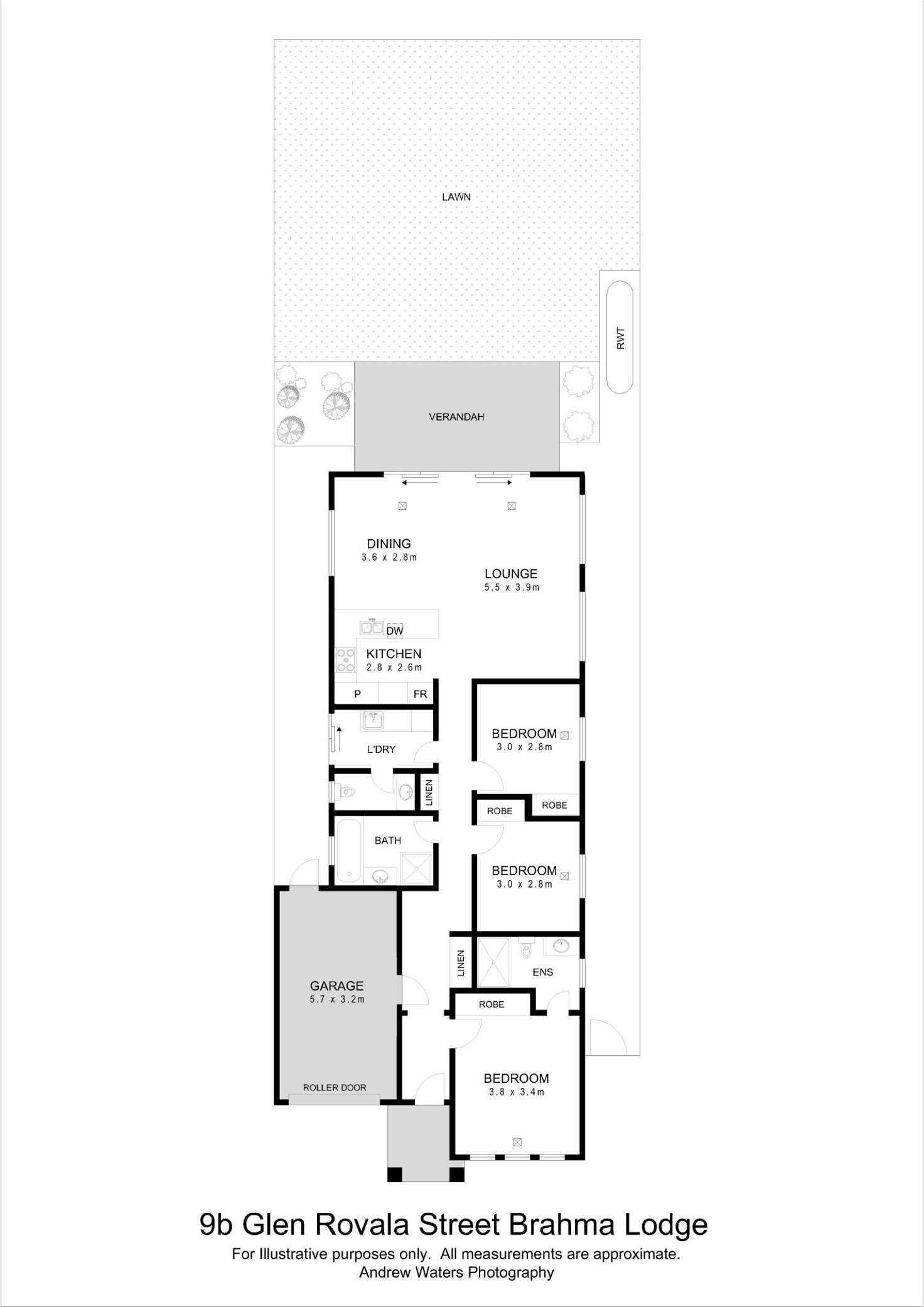 Floorplan of Homely house listing, 9b Glen Rovala Street, Brahma Lodge SA 5109