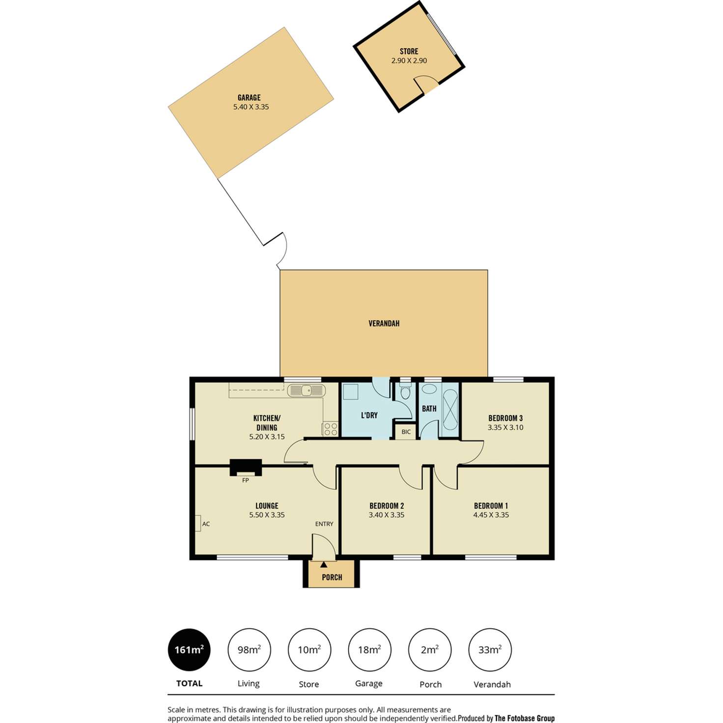 Floorplan of Homely house listing, 6 Kenner Street, Elizabeth Downs SA 5113