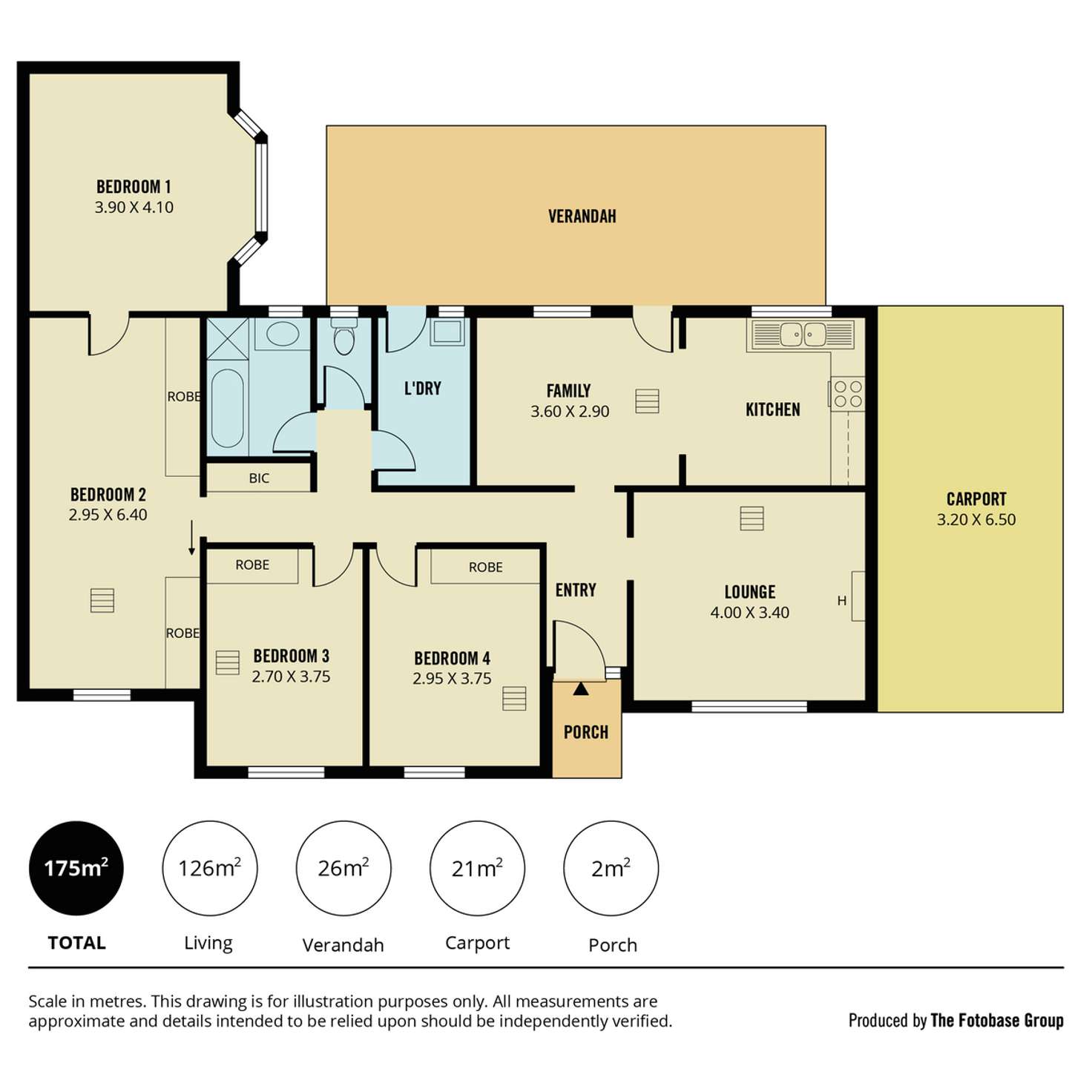 Floorplan of Homely house listing, 13 Hibiscus Court, Parafield Gardens SA 5107