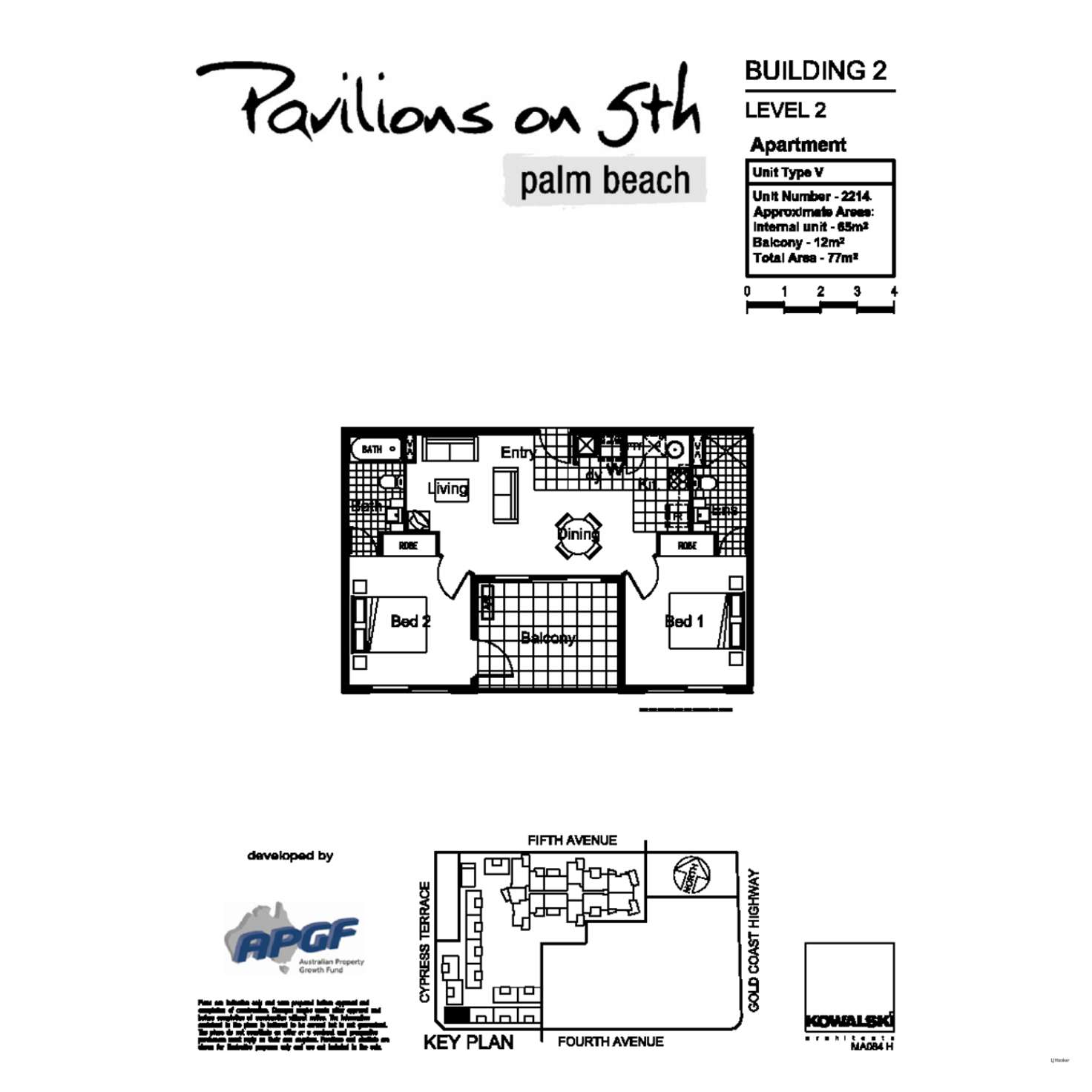 Floorplan of Homely unit listing, 2214/10 Fifth Avenue, Palm Beach QLD 4221