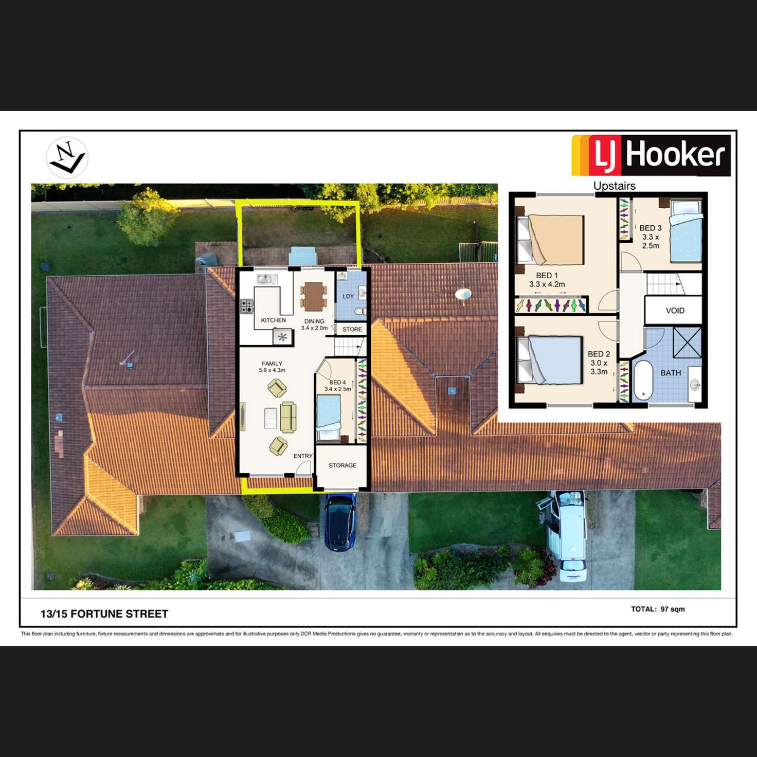Floorplan of Homely townhouse listing, 13/15-19 Fortune Street, Coomera QLD 4209