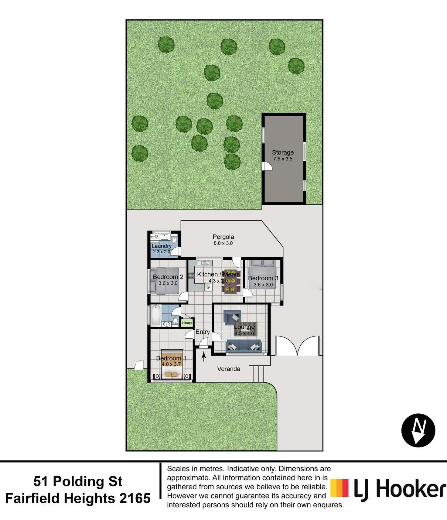 Floorplan of Homely house listing, 151 Polding Street, Fairfield Heights NSW 2165