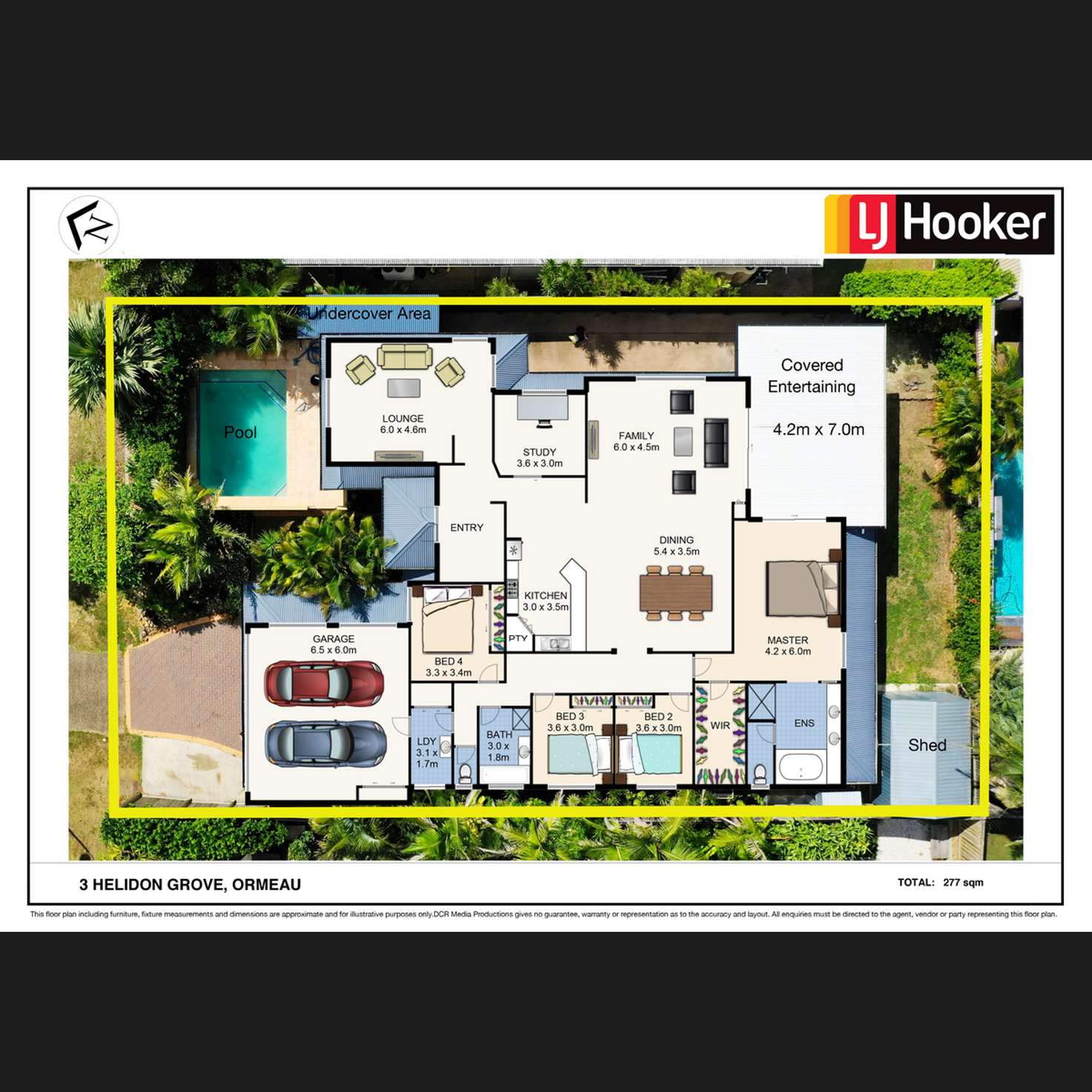 Floorplan of Homely house listing, 3 Helidon Grove, Ormeau QLD 4208