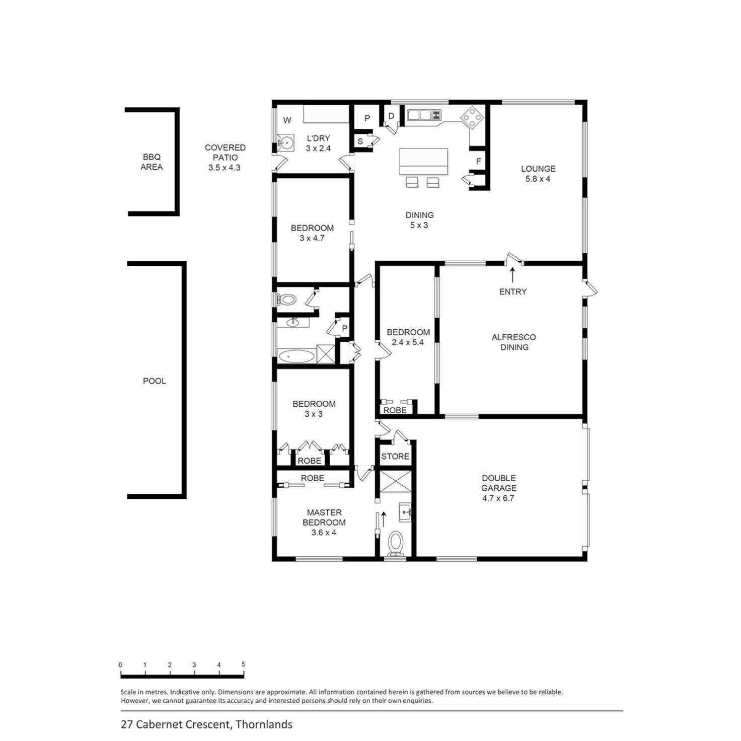 Floorplan of Homely house listing, 27 Cabernet Crescent, Thornlands QLD 4164