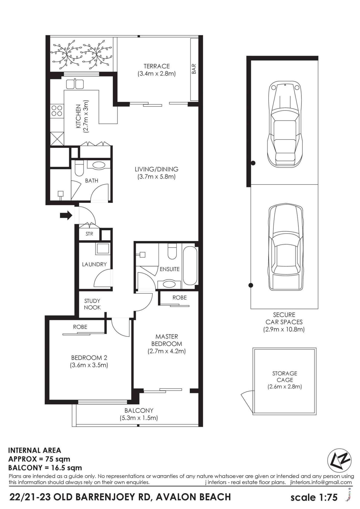 Floorplan of Homely apartment listing, 22/21-23 Old Barrenjoey Road, Avalon Beach NSW 2107