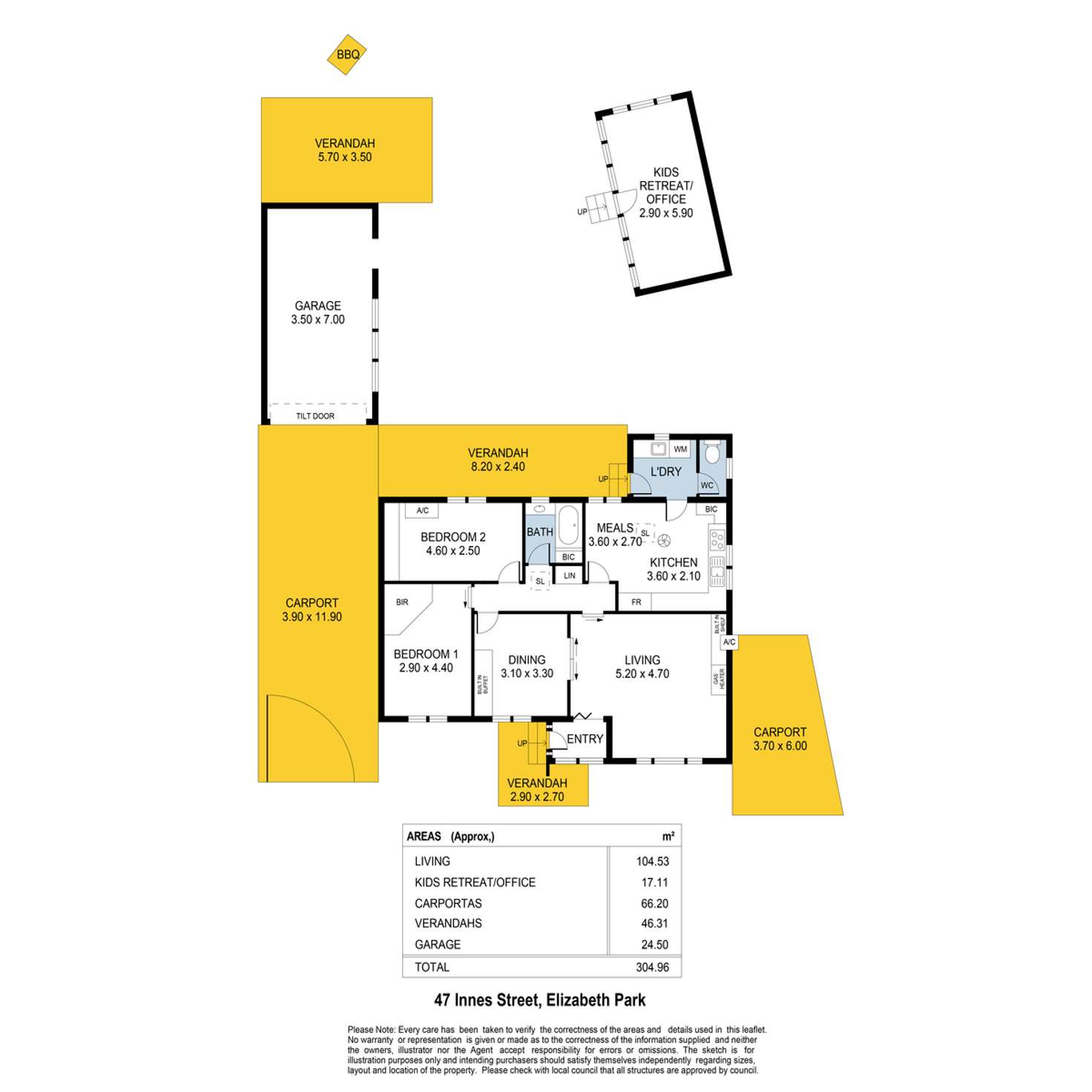 Floorplan of Homely house listing, 47 Innes Street, Elizabeth Park SA 5113