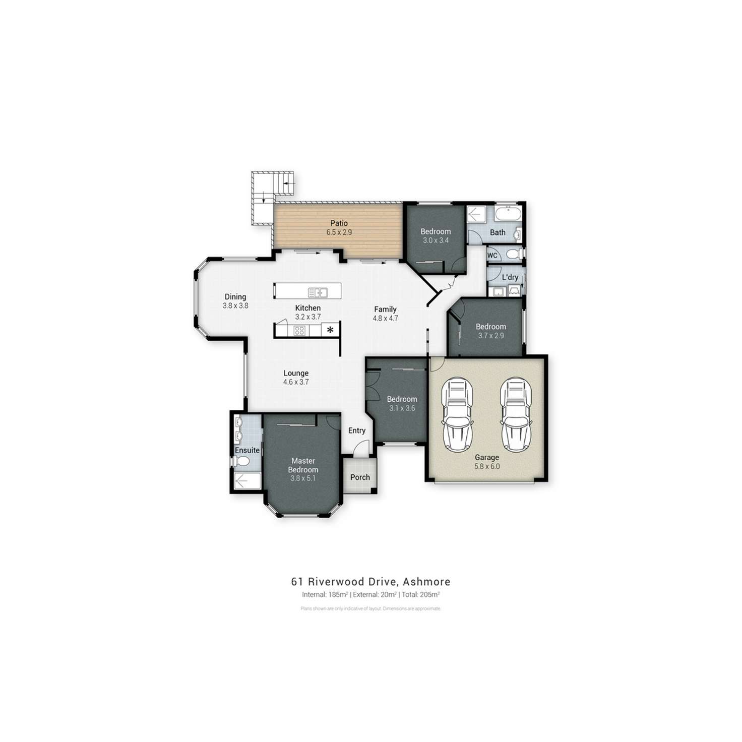 Floorplan of Homely house listing, 61 Riverwood Drive, Ashmore QLD 4214