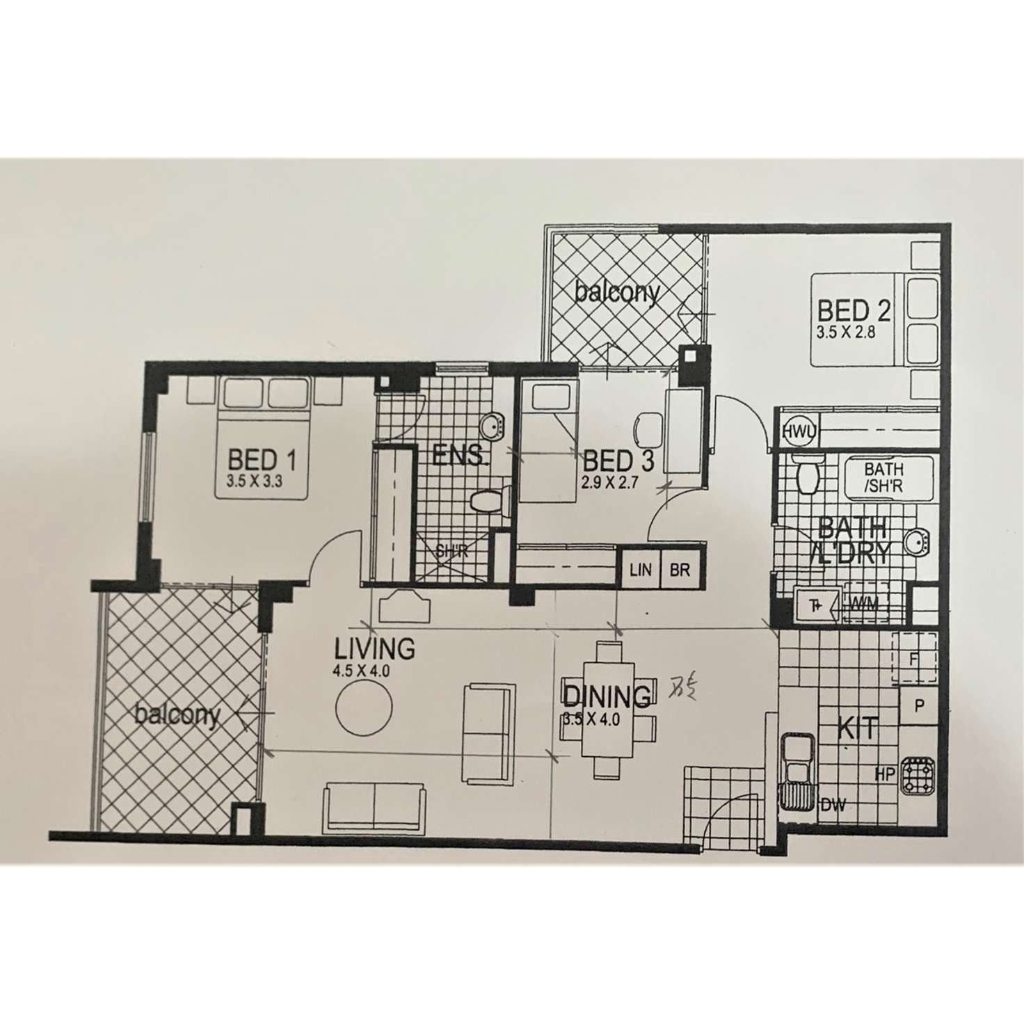 Floorplan of Homely apartment listing, 45/175 Hay Street, East Perth WA 6004