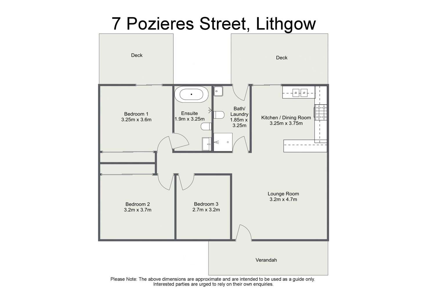 Floorplan of Homely house listing, 7 Pozieres Street, Lithgow NSW 2790