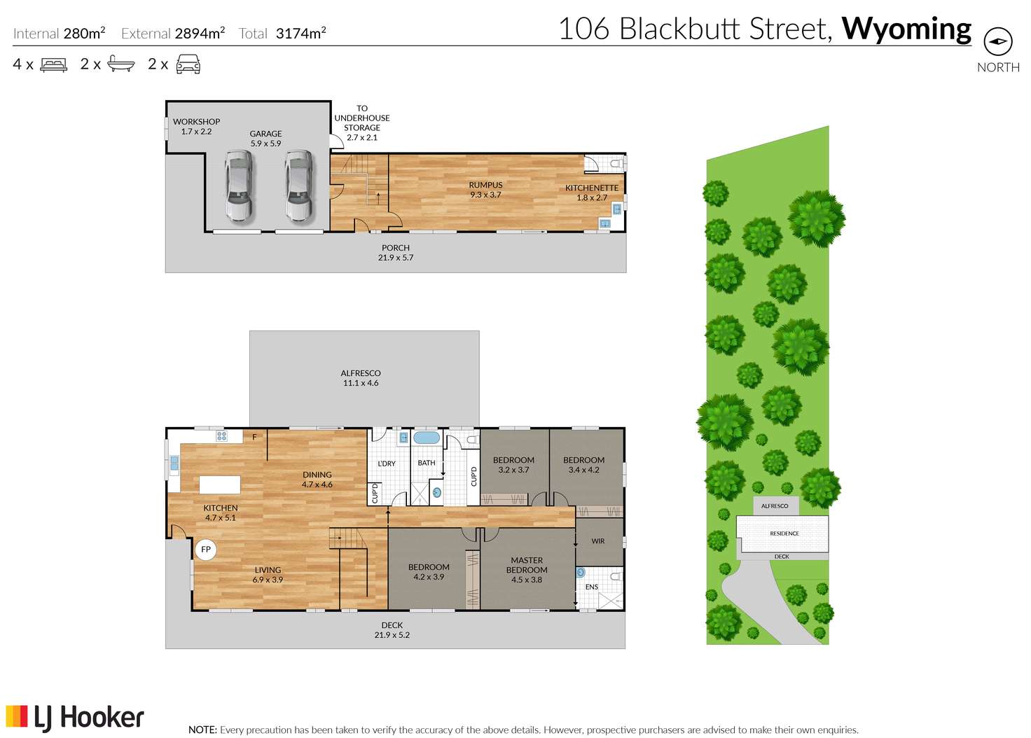 Floorplan of Homely house listing, 106 Blackbutt Street, Wyoming NSW 2250