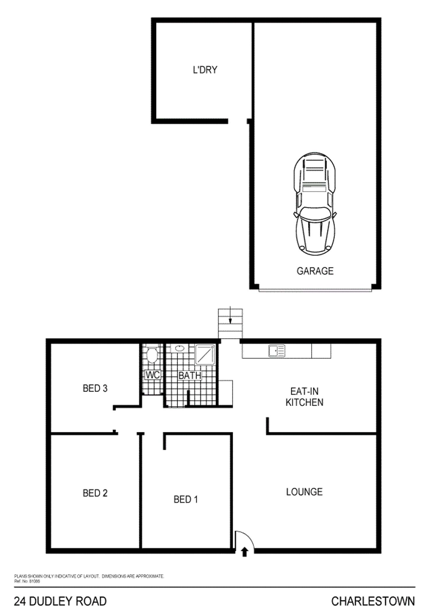 Floorplan of Homely house listing, 24 Dudley Road, Charlestown NSW 2290