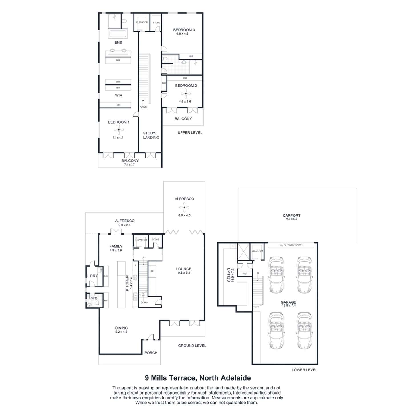 Floorplan of Homely house listing, 9 Mills Terrace, North Adelaide SA 5006