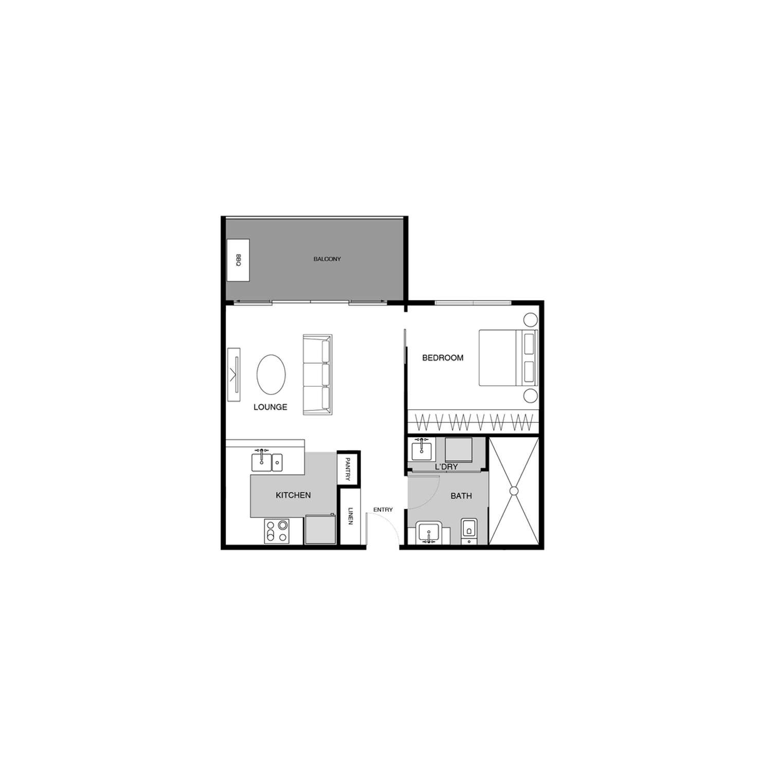 Floorplan of Homely apartment listing, 221/38 Gozzard Street, Gungahlin ACT 2912