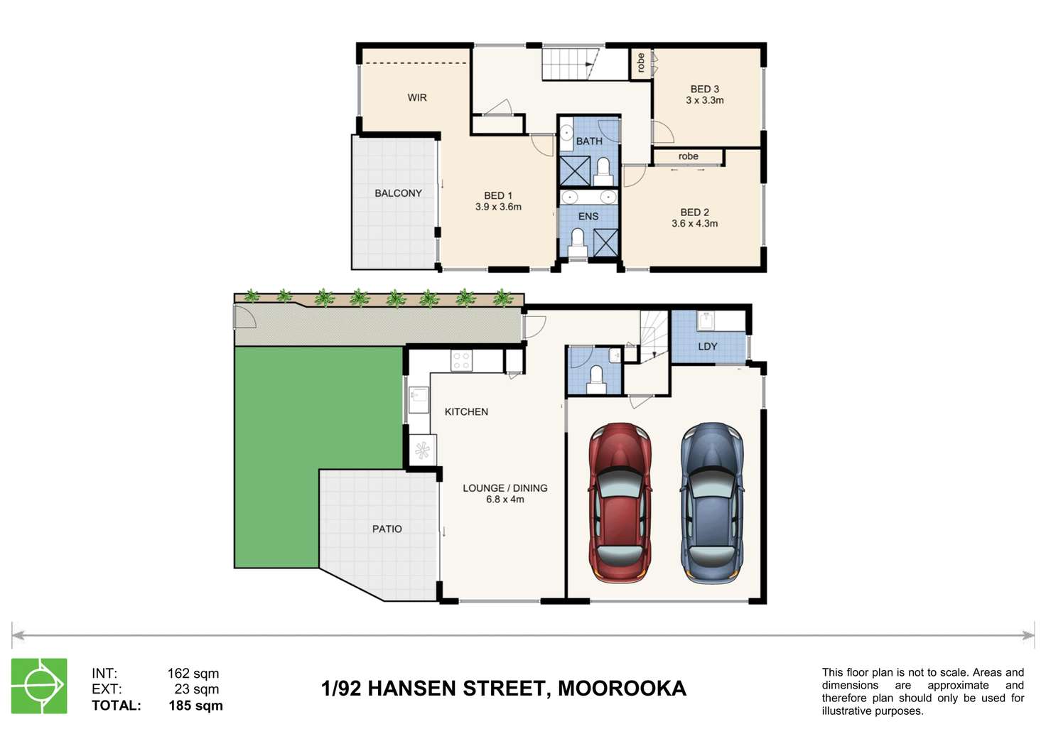 Floorplan of Homely townhouse listing, 1/92 Hansen Street, Moorooka QLD 4105