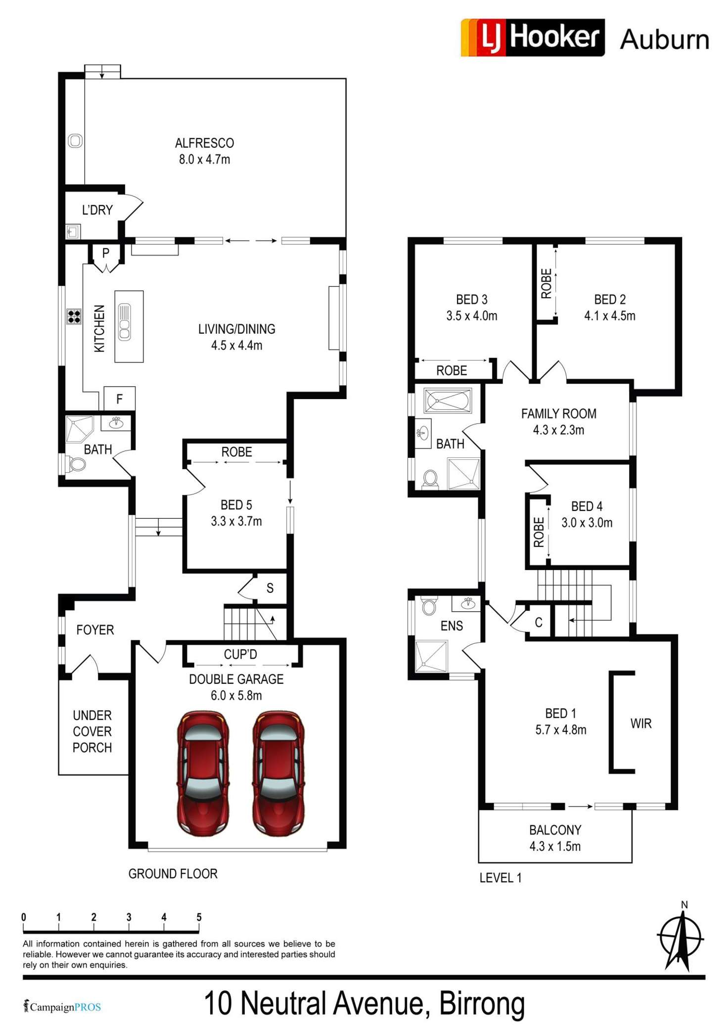 Floorplan of Homely house listing, 10 Neutral Ave, Birrong NSW 2143