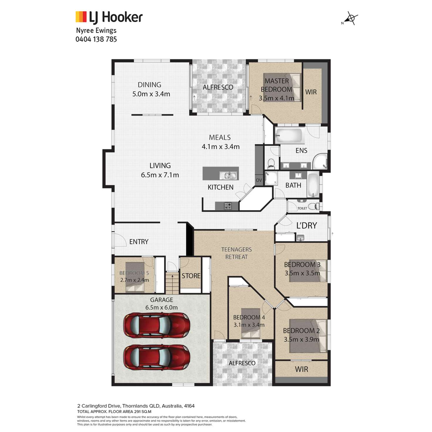 Floorplan of Homely house listing, 2 Carlingford Drive, Thornlands QLD 4164