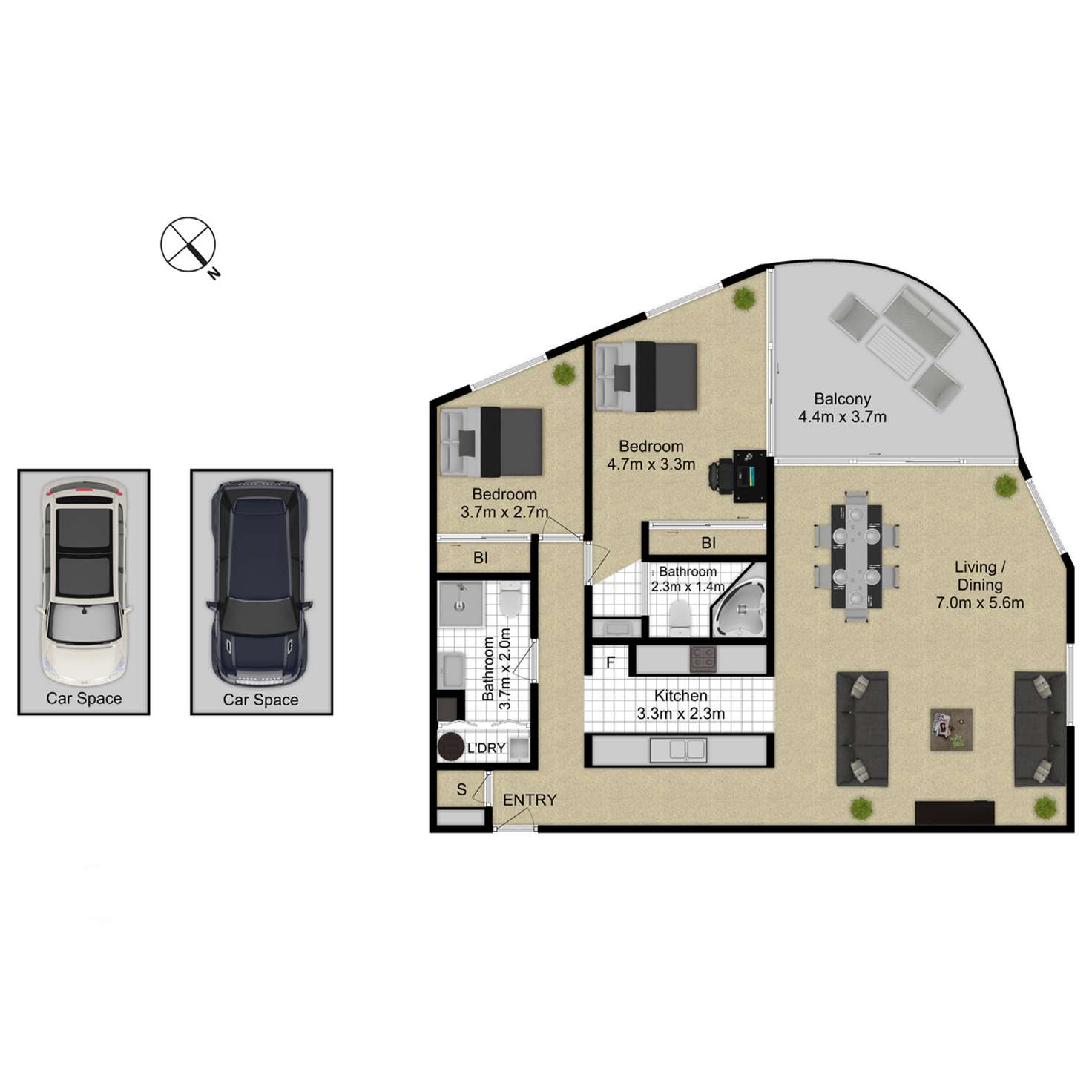 Floorplan of Homely apartment listing, 35/17 Oxley Street, Griffith ACT 2603