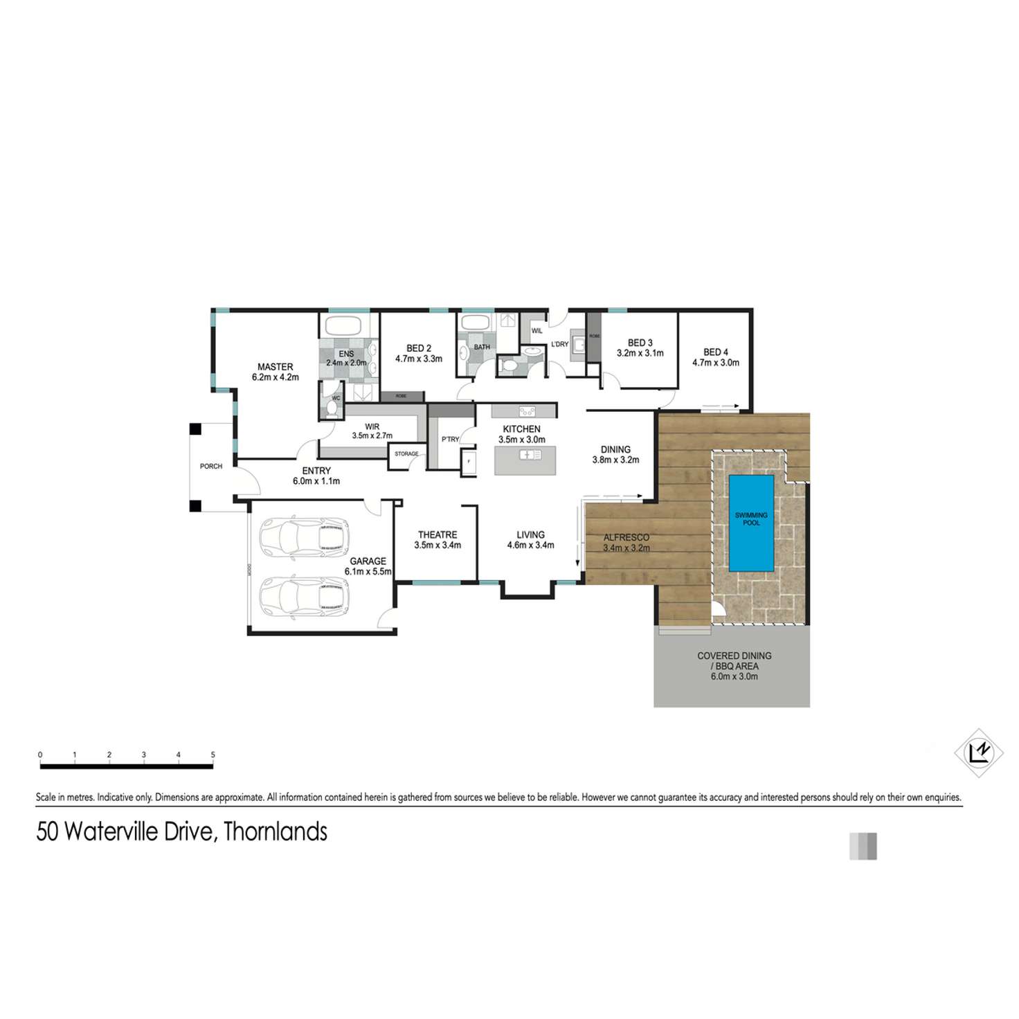 Floorplan of Homely house listing, 50 Waterville Drive, Thornlands QLD 4164