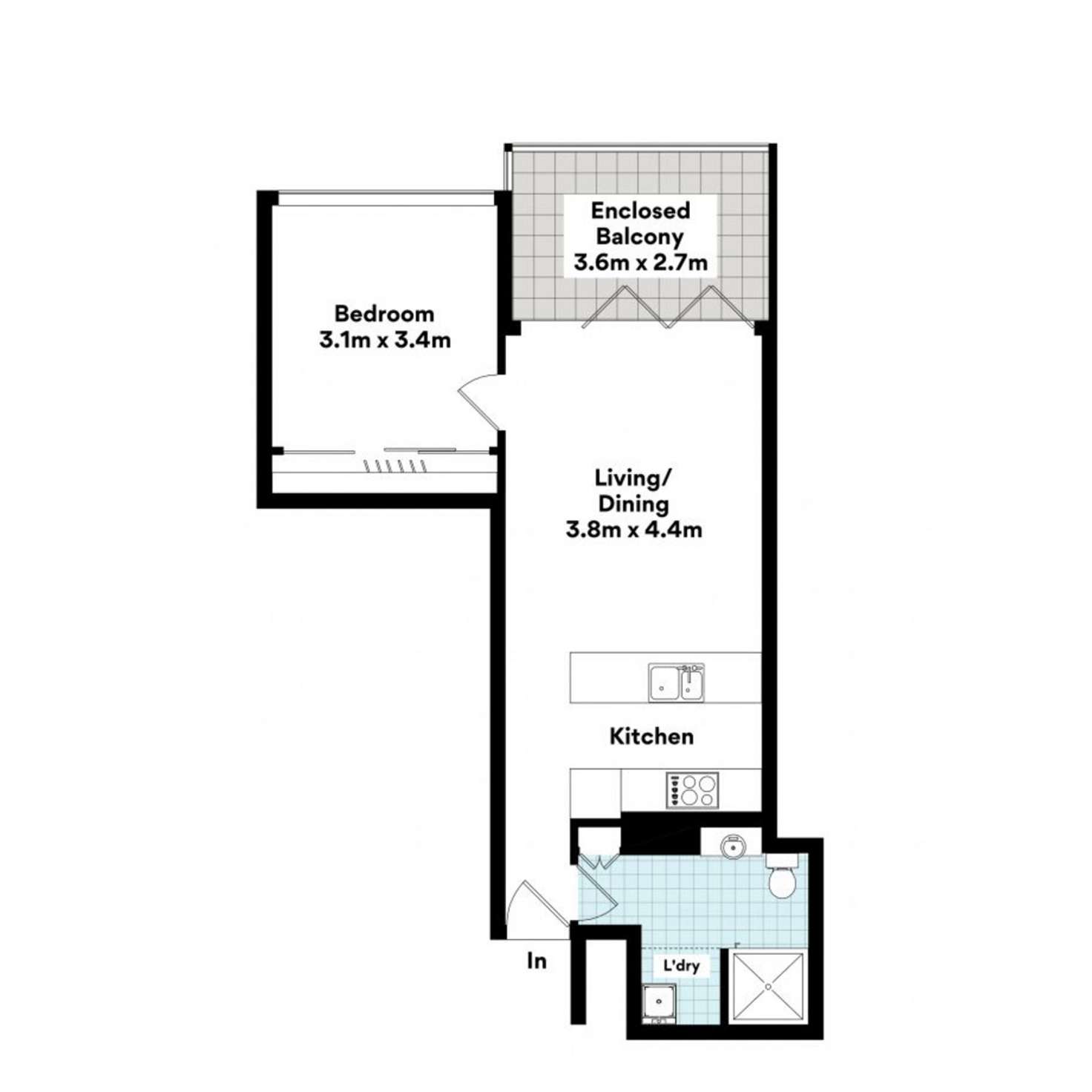 Floorplan of Homely apartment listing, 3112/128 Charlotte Street, Brisbane City QLD 4000