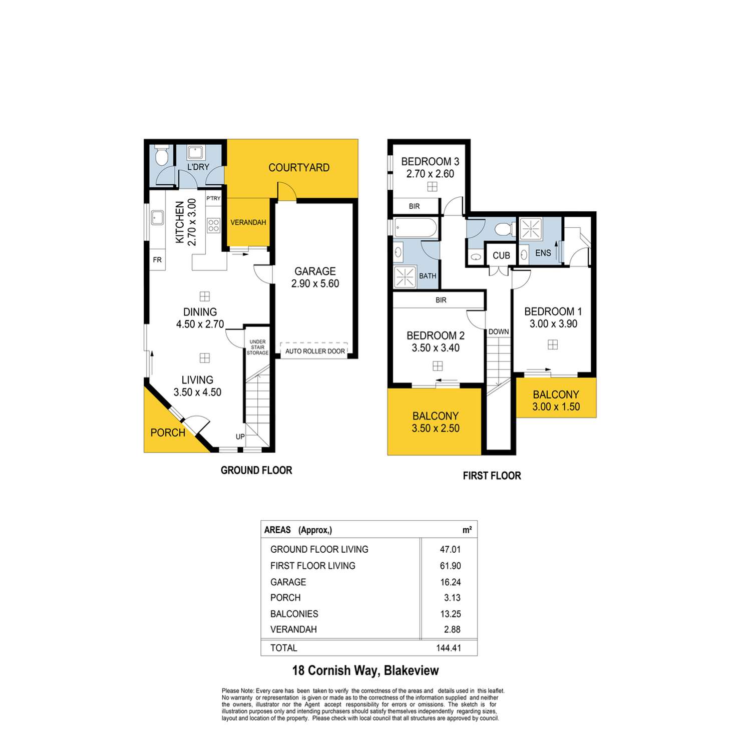 Floorplan of Homely house listing, 18 Cornish Way, Blakeview SA 5114