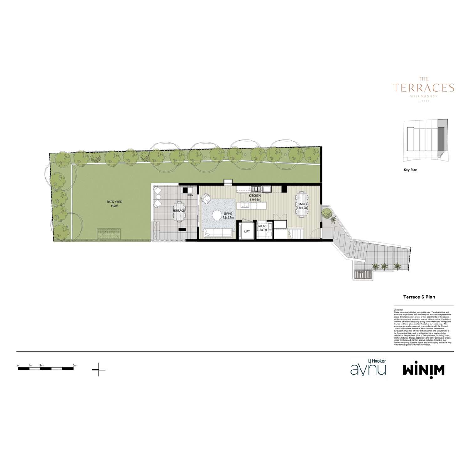 Floorplan of Homely terrace listing, 6/7-9 Warners Avenue, Willoughby NSW 2068