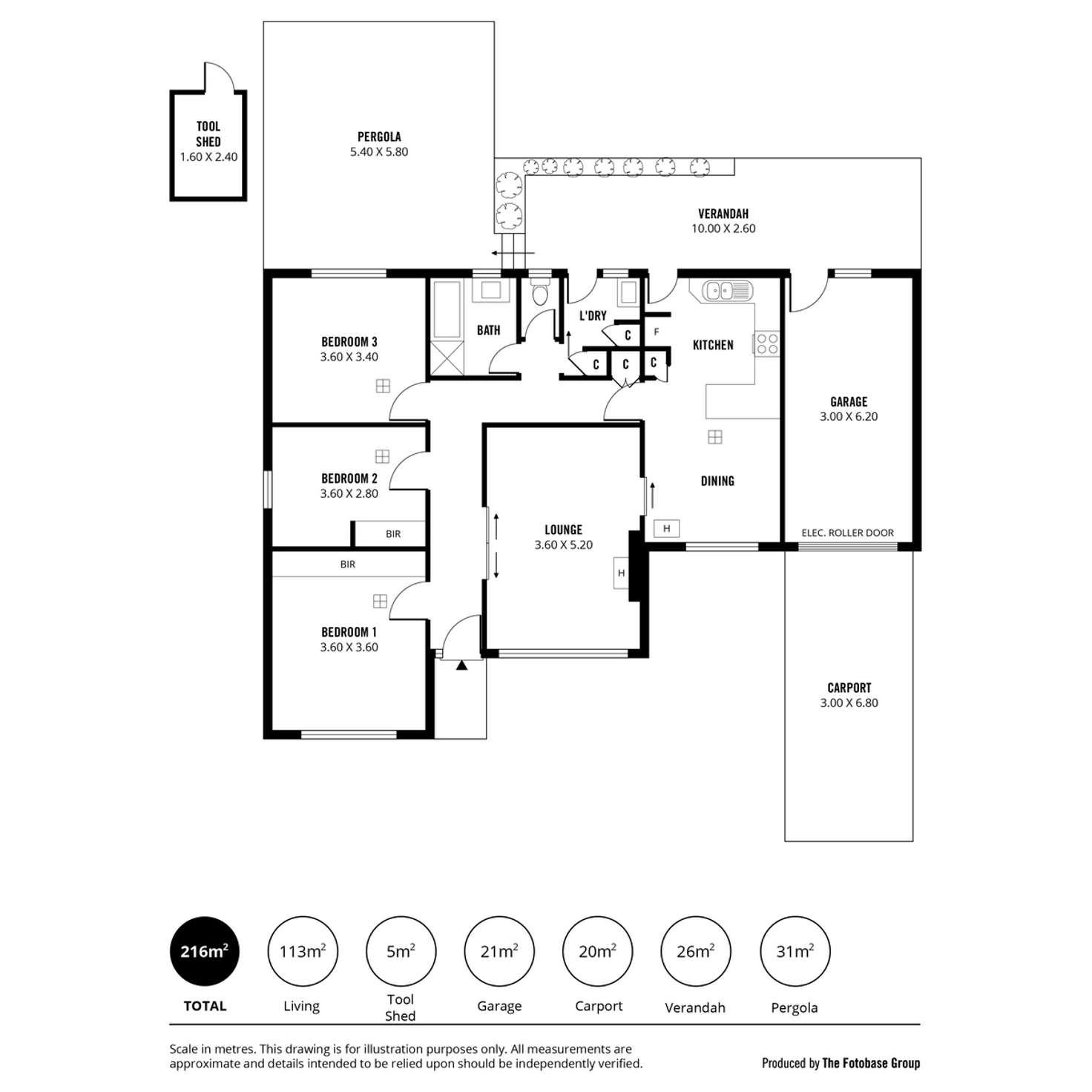 Floorplan of Homely house listing, 3 Rex Avenue, Klemzig SA 5087