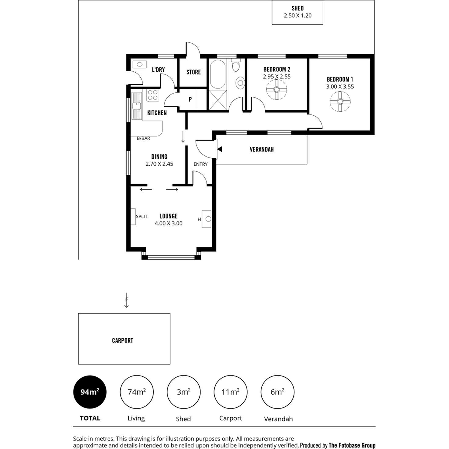 Floorplan of Homely house listing, 4/9 Sturdee Street, Broadview SA 5083