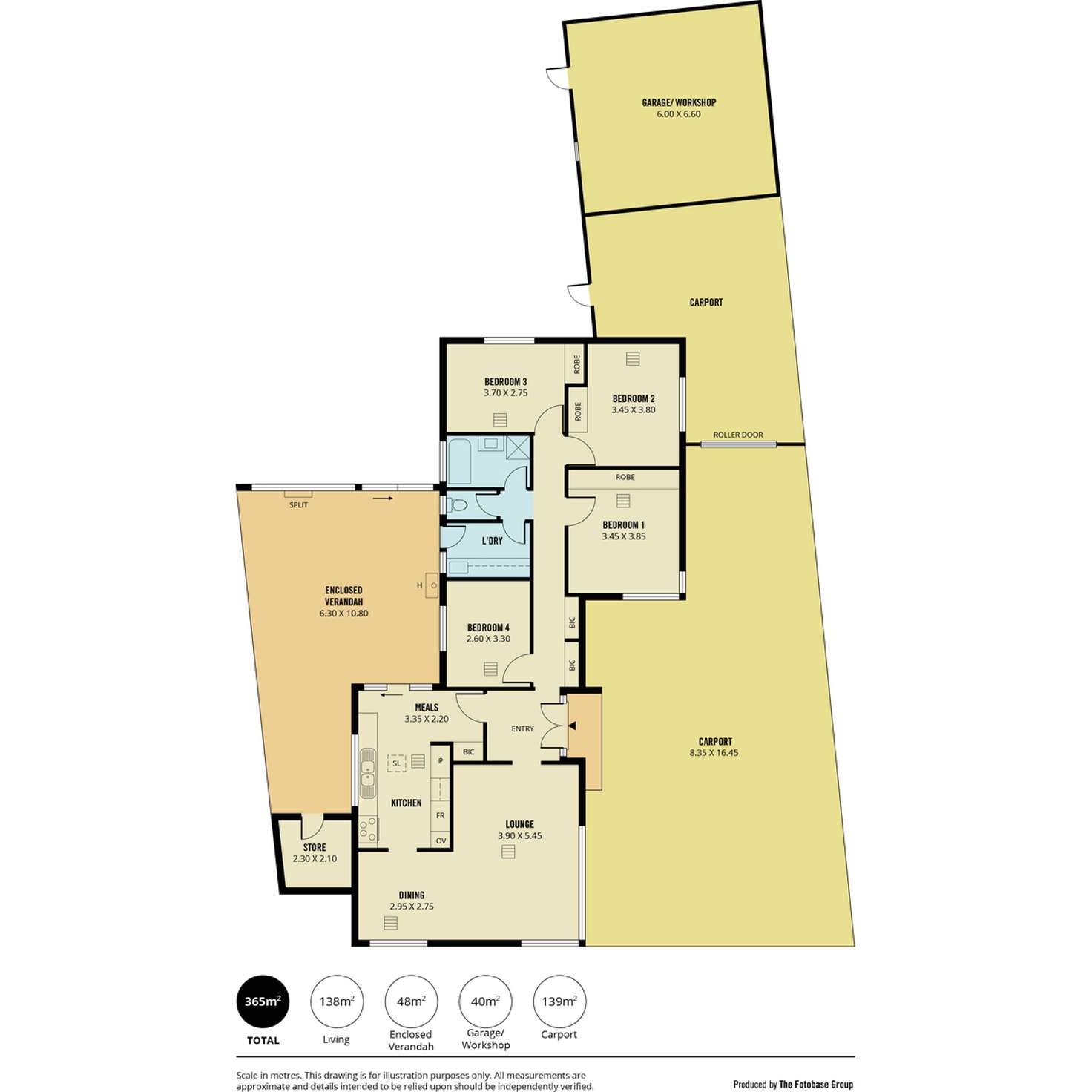Floorplan of Homely house listing, 4 Heathcote Court, Redwood Park SA 5097