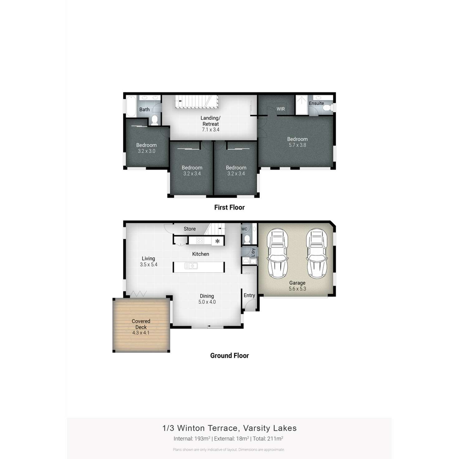 Floorplan of Homely house listing, 1/3 Winton Terrace, Varsity Lakes QLD 4227